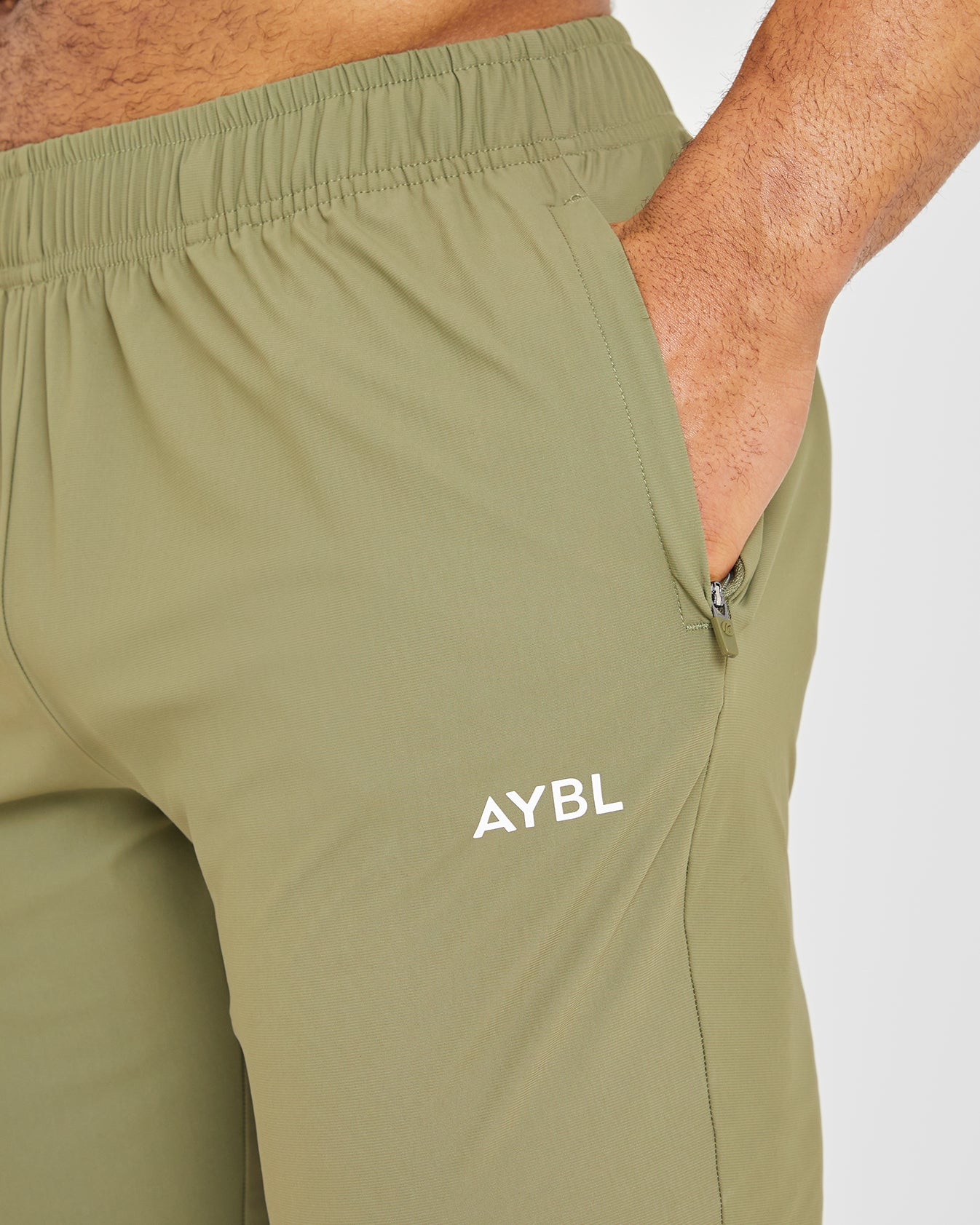 Ascend Zip Joggers – Olivgrün