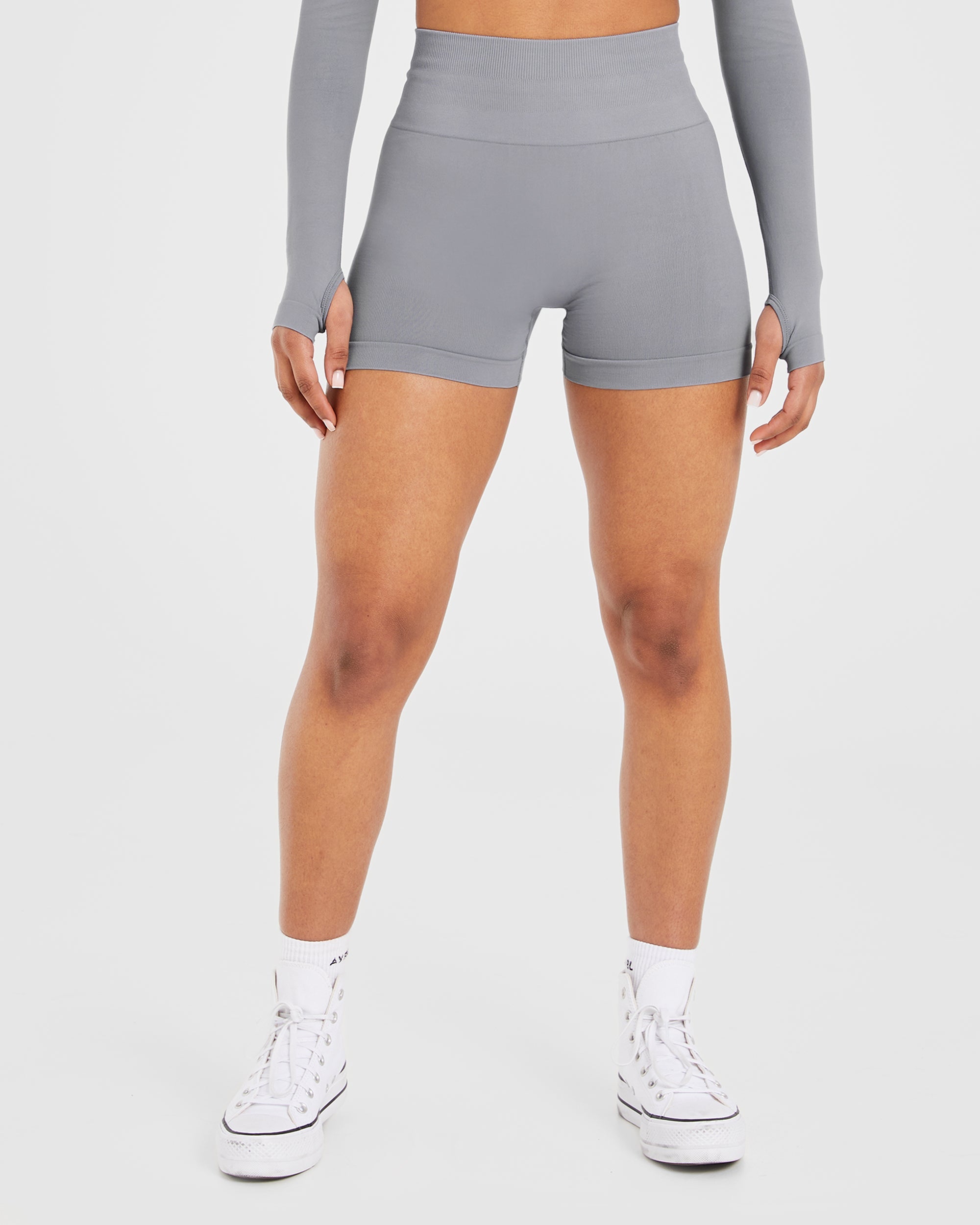 Power Seamless Shorts - Grey