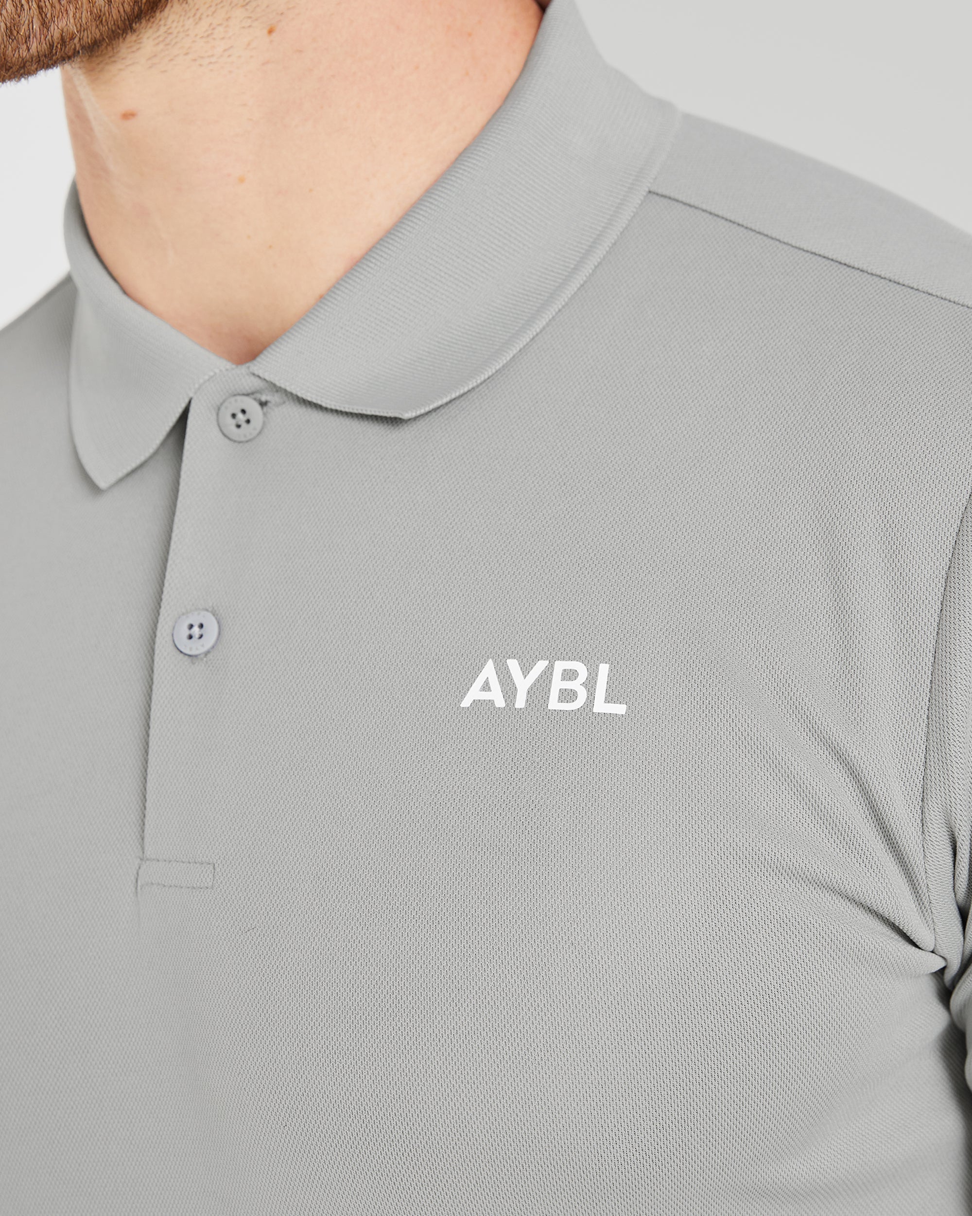 Performance Polo Shirt - Light Grey