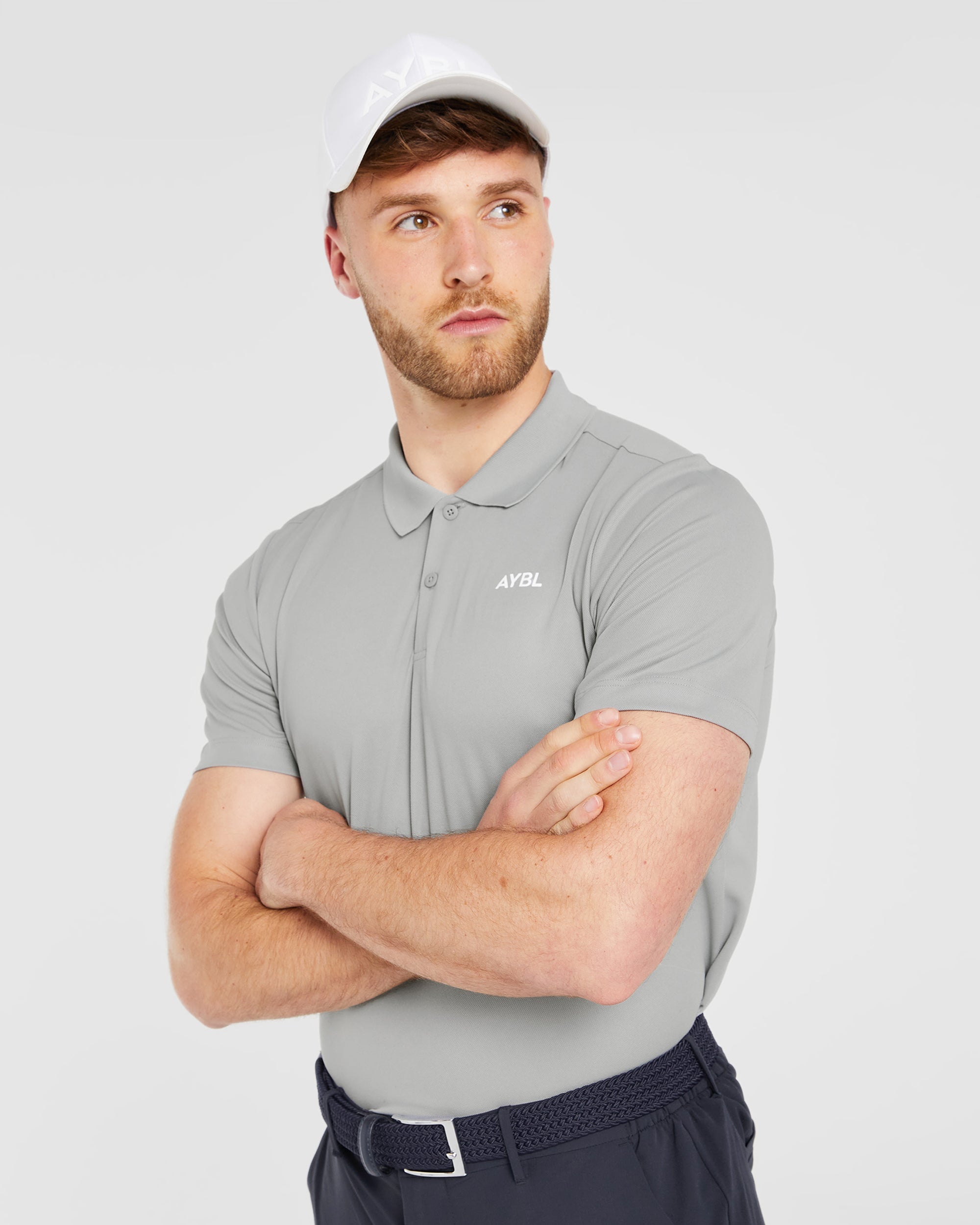 Performance Polo Shirt - Light Grey