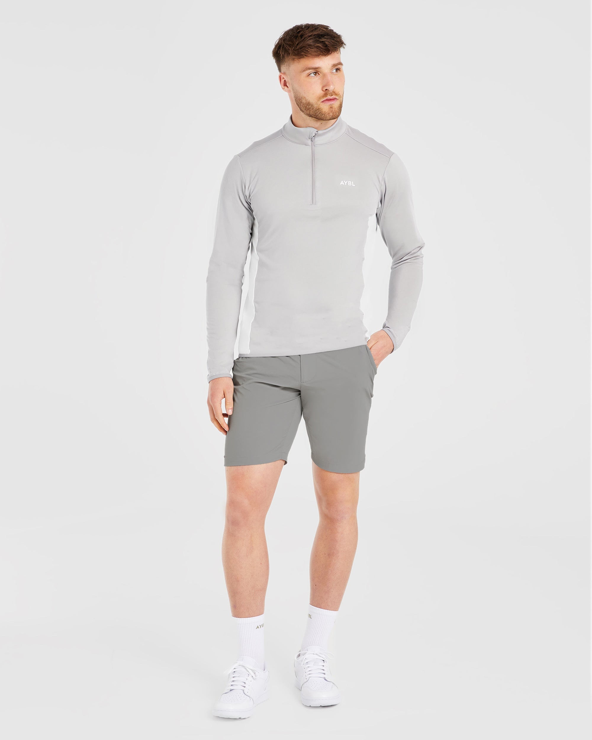 Performance 1/4 Zip Pullover - Grey