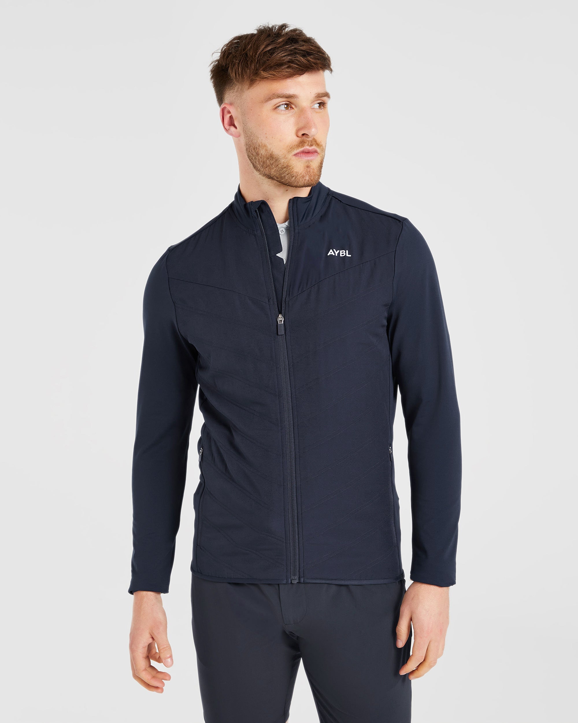 Performance Hybrid Jacket - Navy