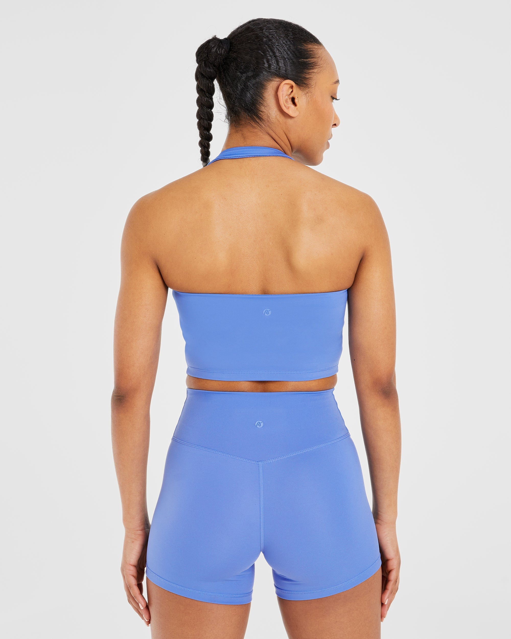 Staple Halterneck Crop Top - Cobalt Blue