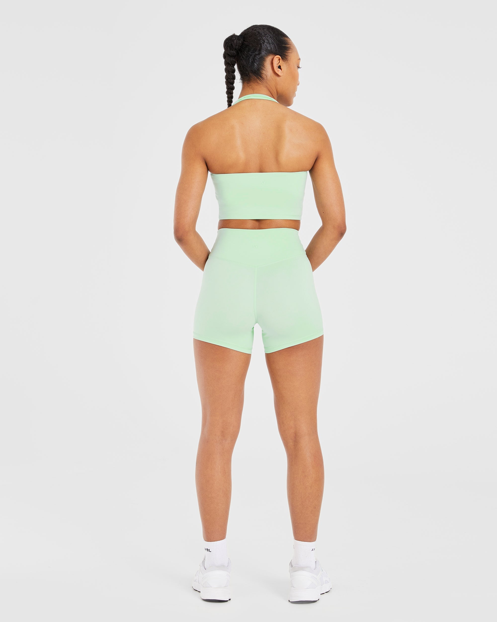 Staple Halterneck Crop Top - Mint Green