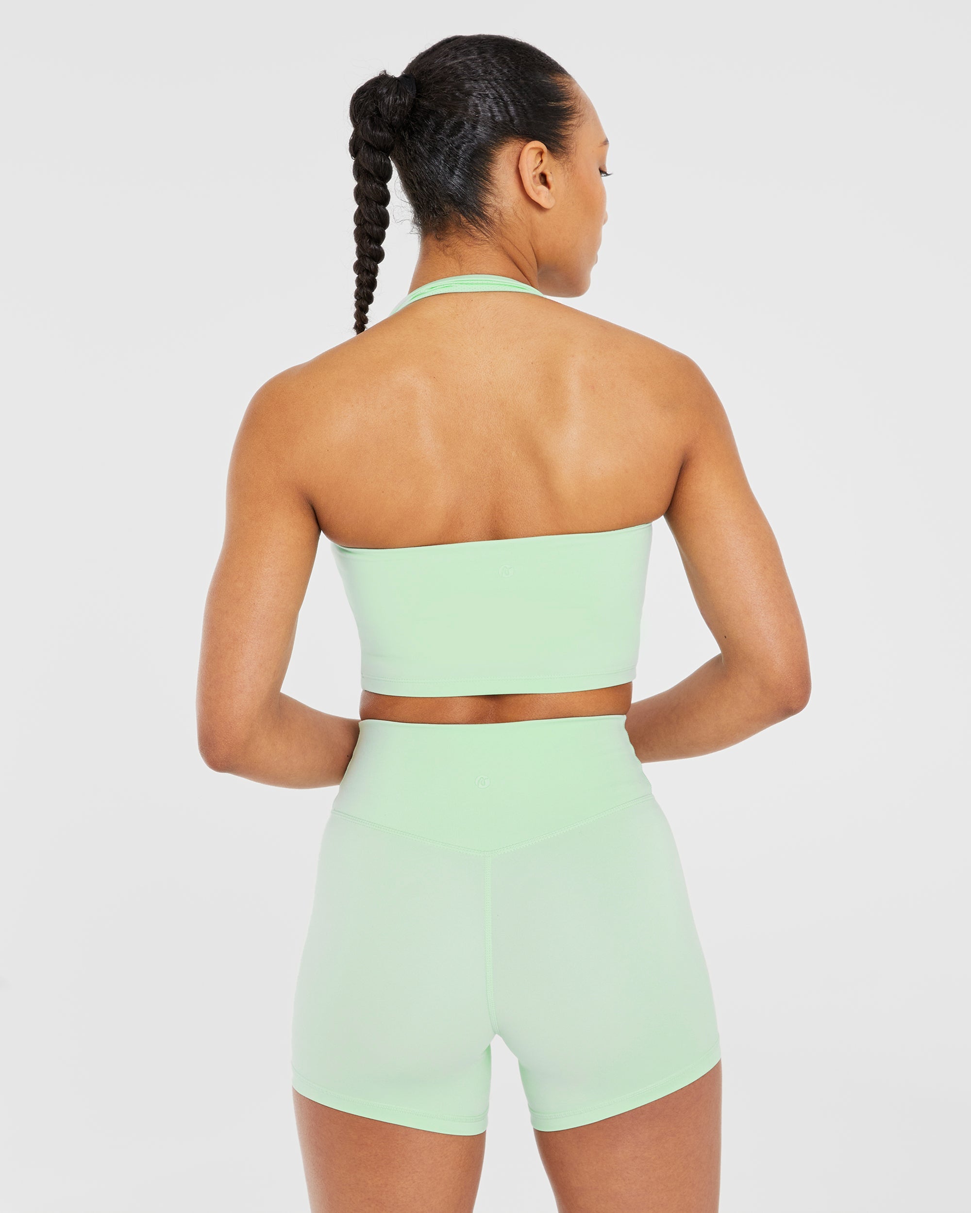 Staple Halterneck Crop Top - Mint Green