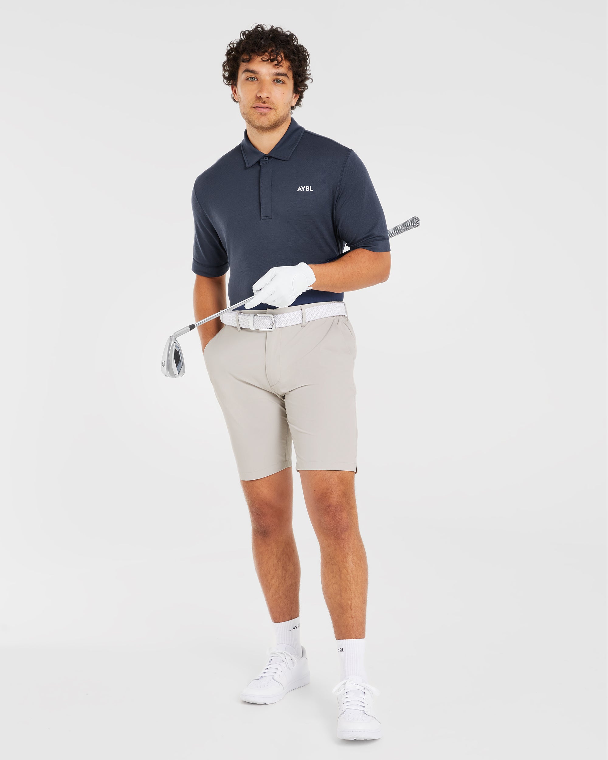 Performance Seamless Polo Shirt - Navy