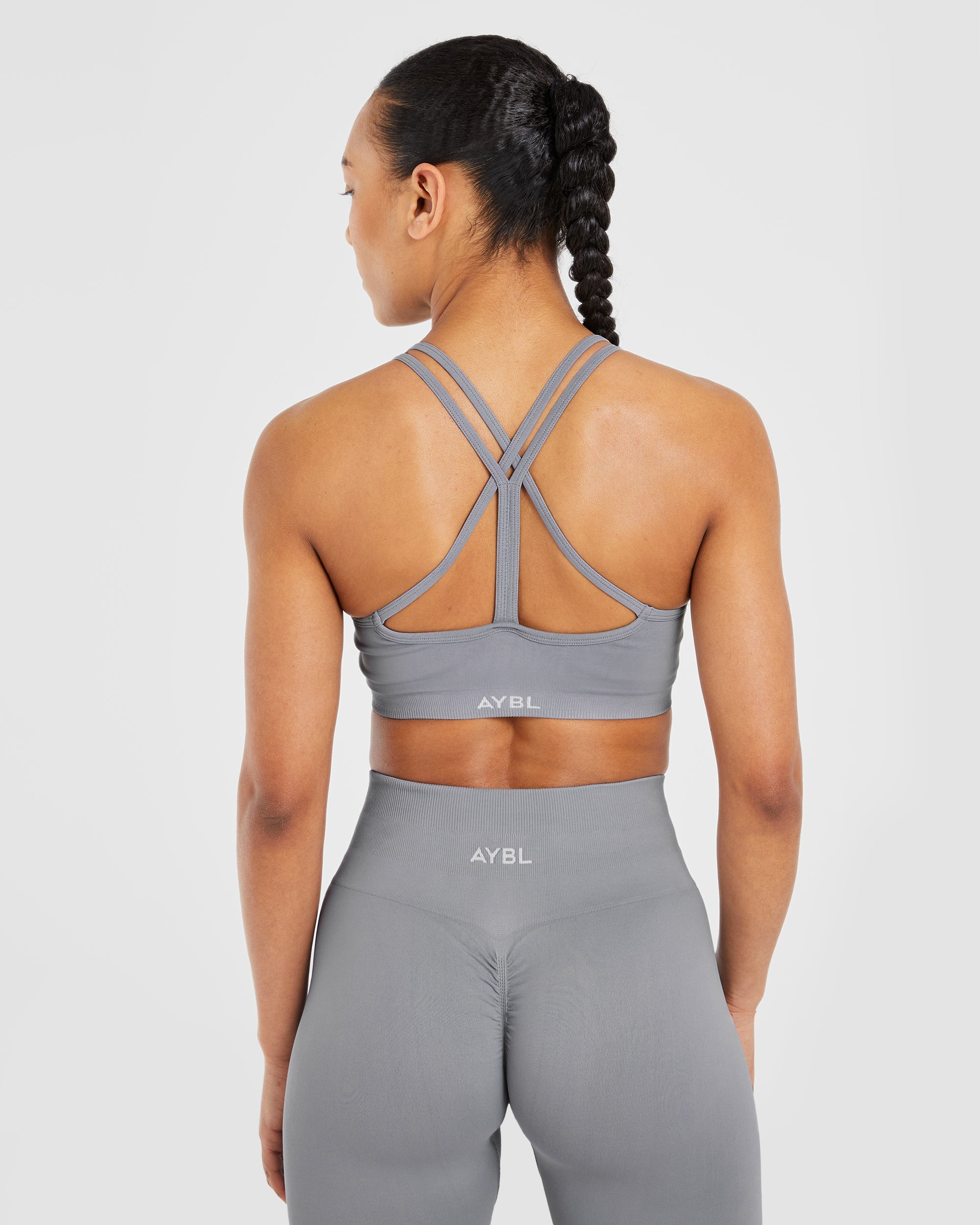 Power Seamless Sports Bra - Grey