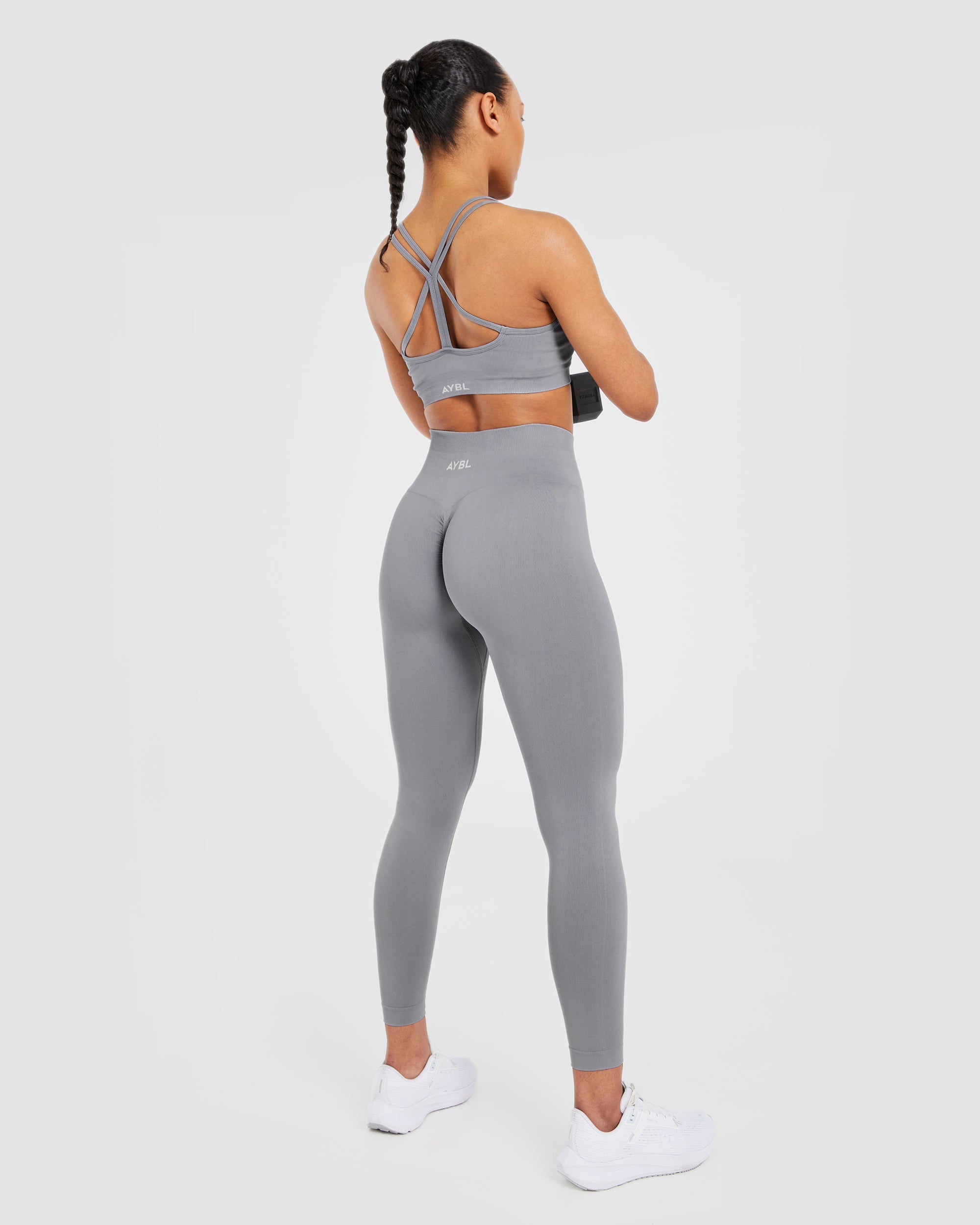 Power Seamless Sports Bra - Grey