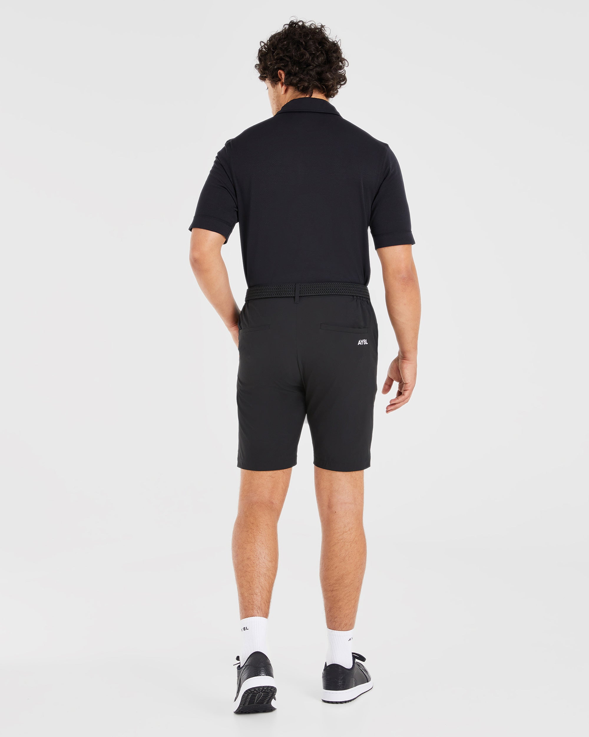 Performance Seamless Polo Shirt - Black