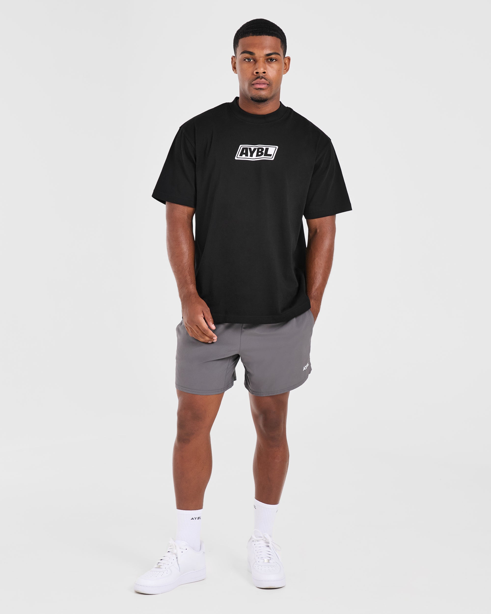 Retro Oversized T Shirt - Black