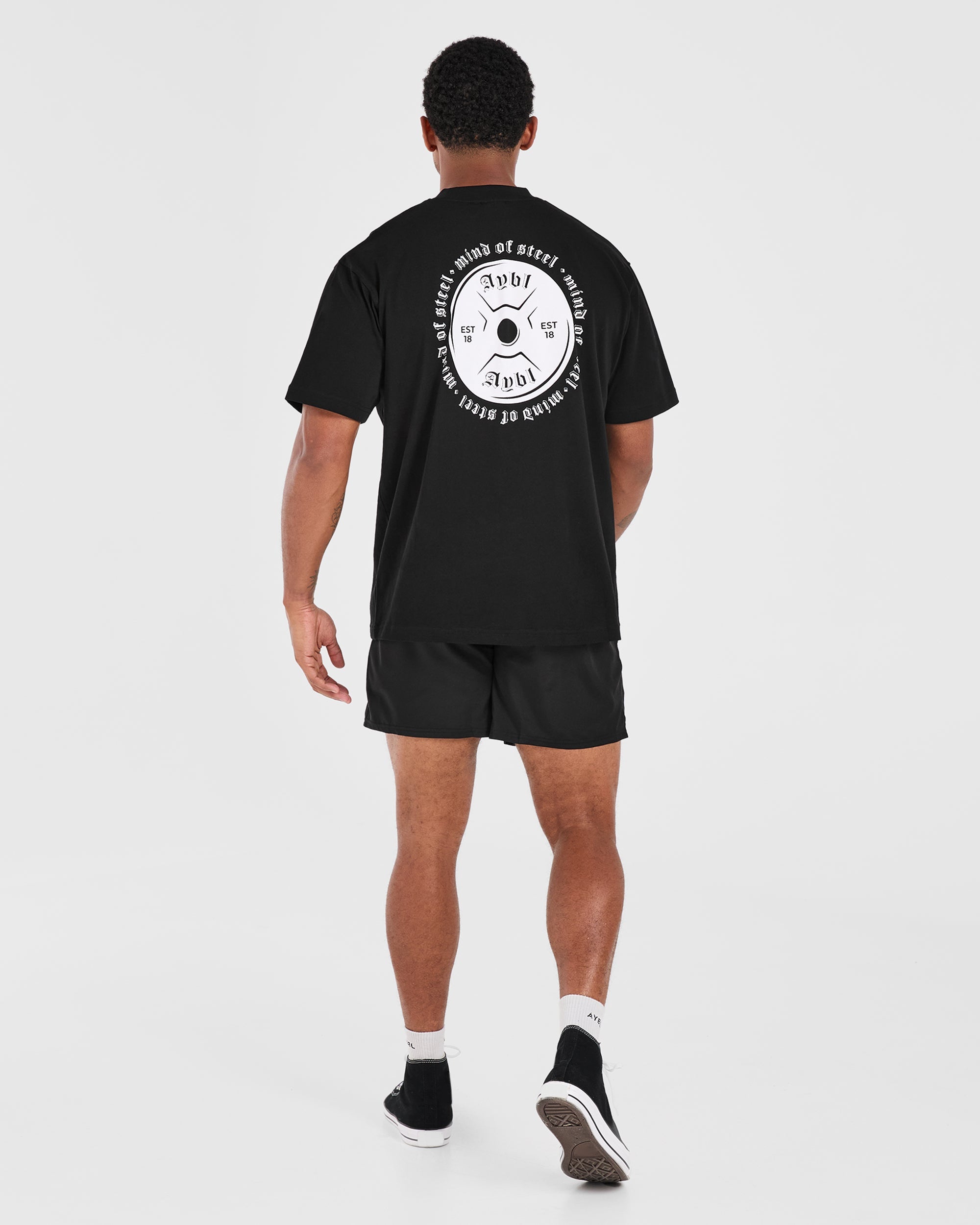 Mind of Steel Oversized T Shirt - Black