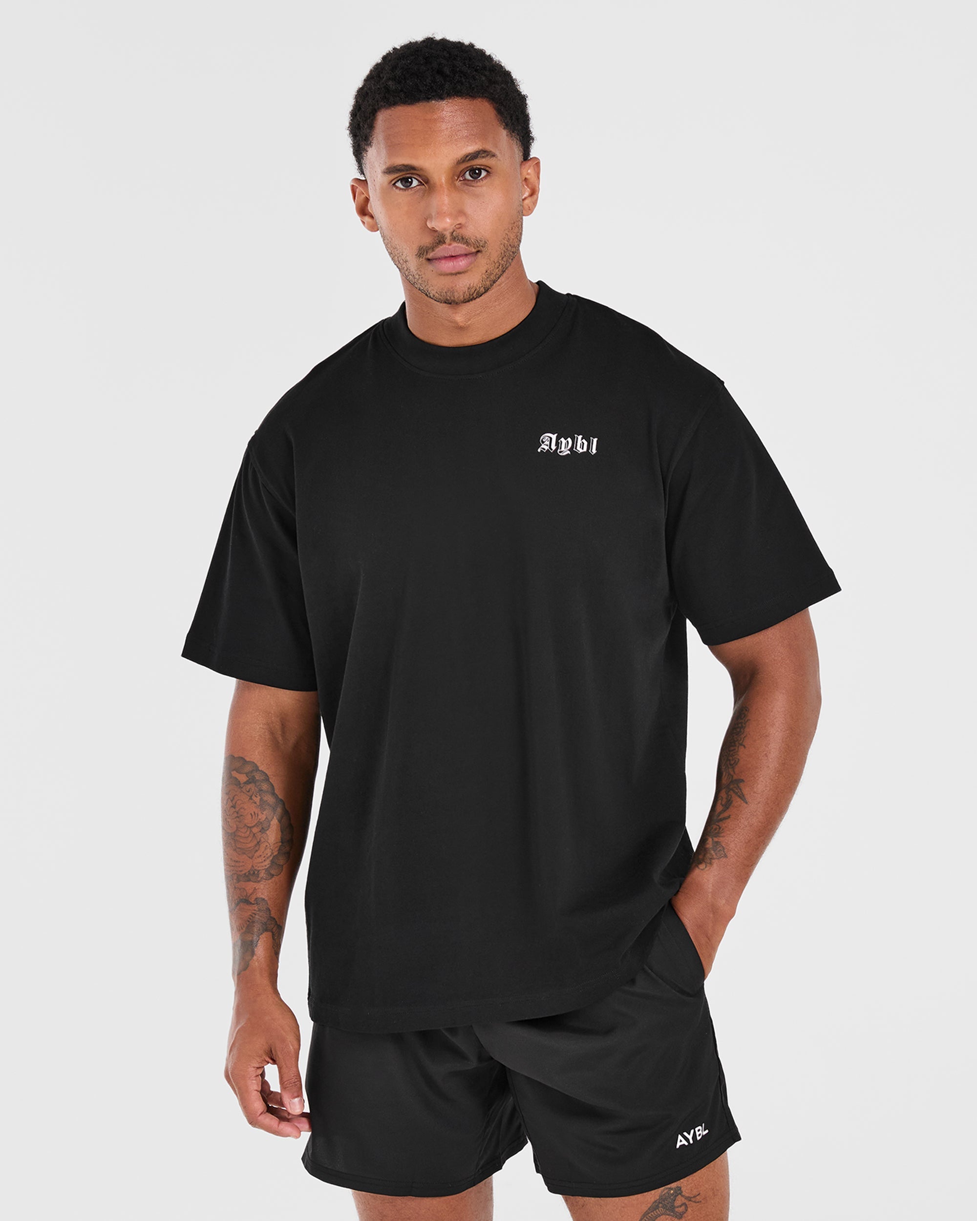 Mind of Steel Oversized T Shirt - Black