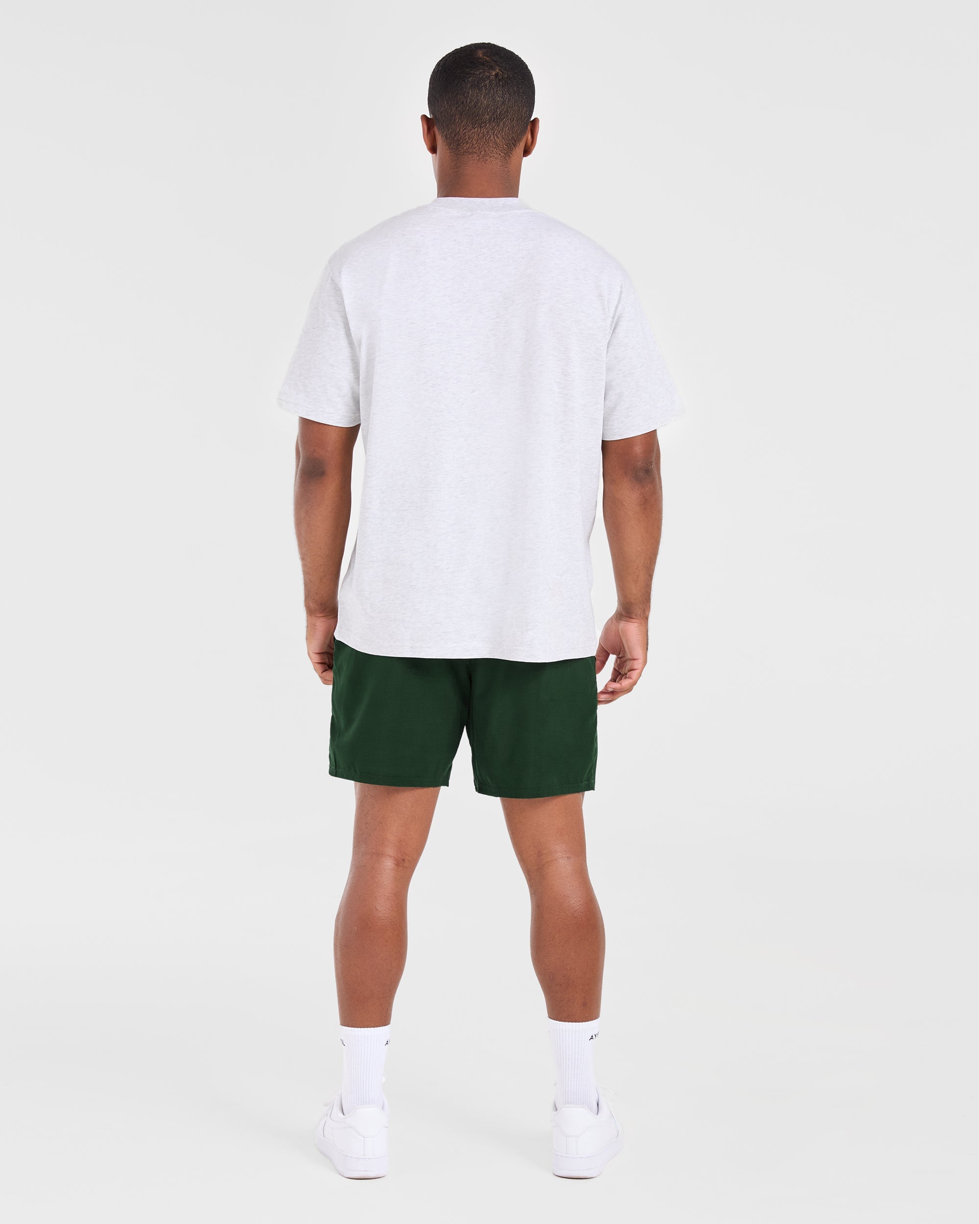 Athletics Oversized T Shirt - Grey Marl