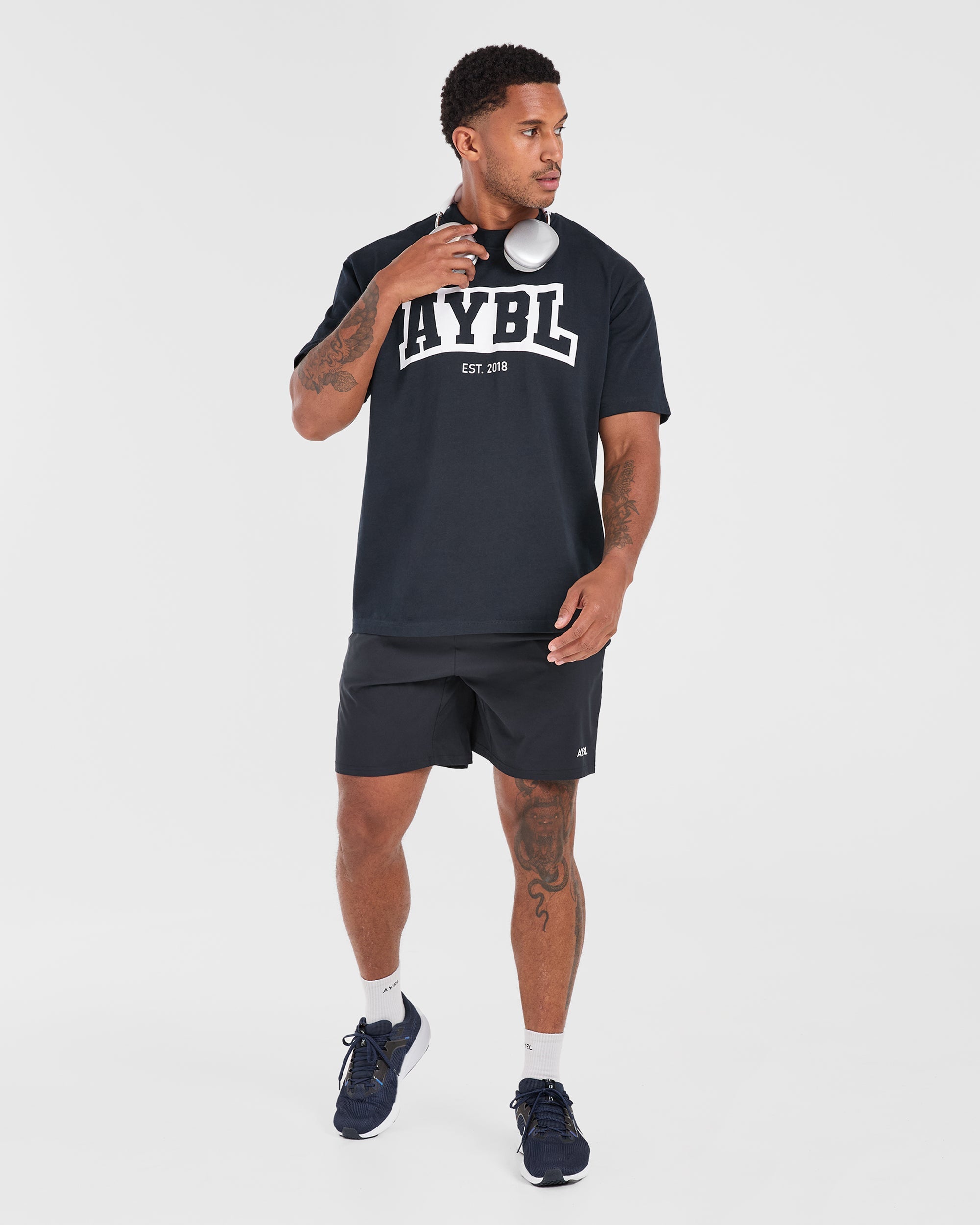 Academy Oversized T Shirt - Navy