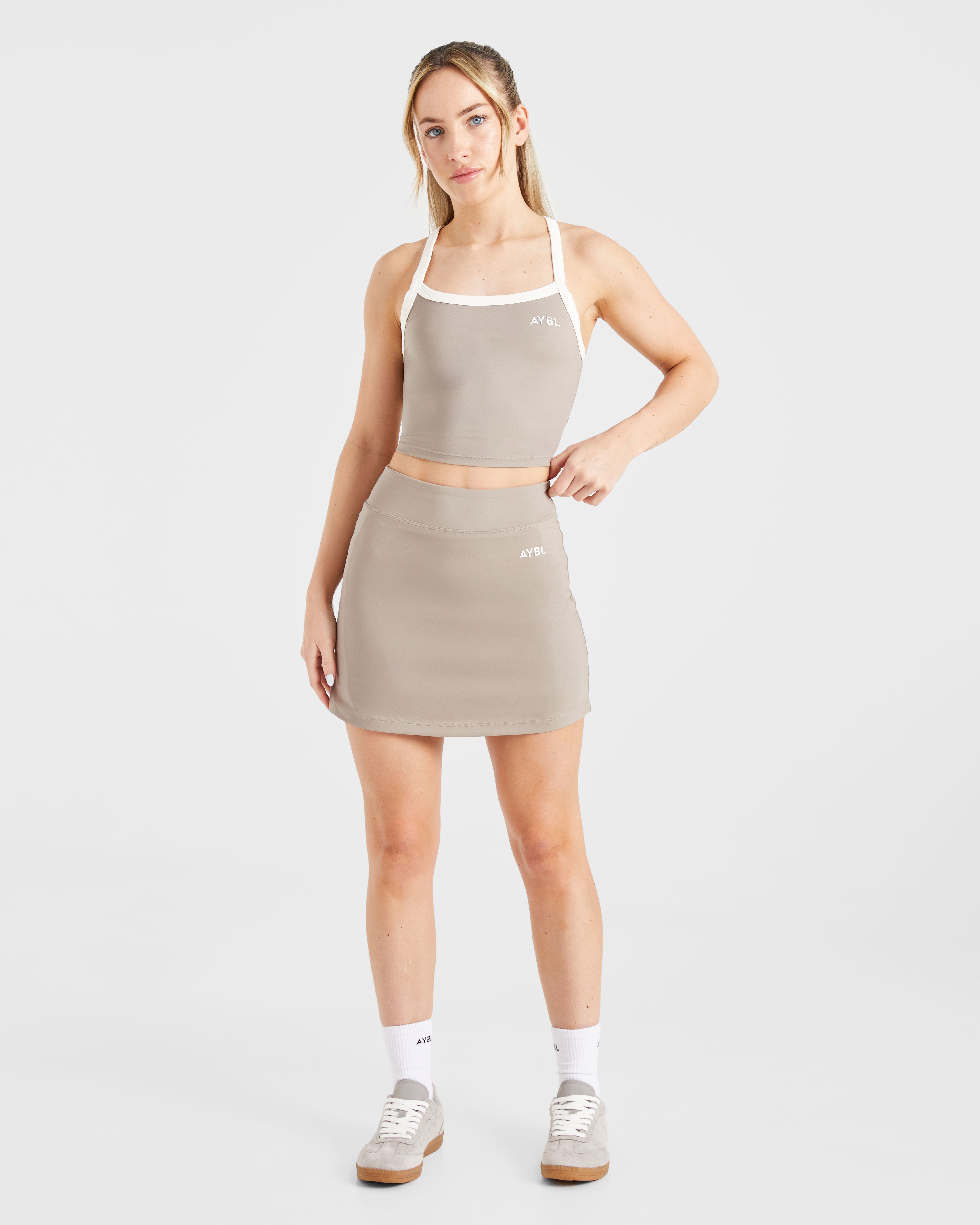 Courtside Skort - Mocha