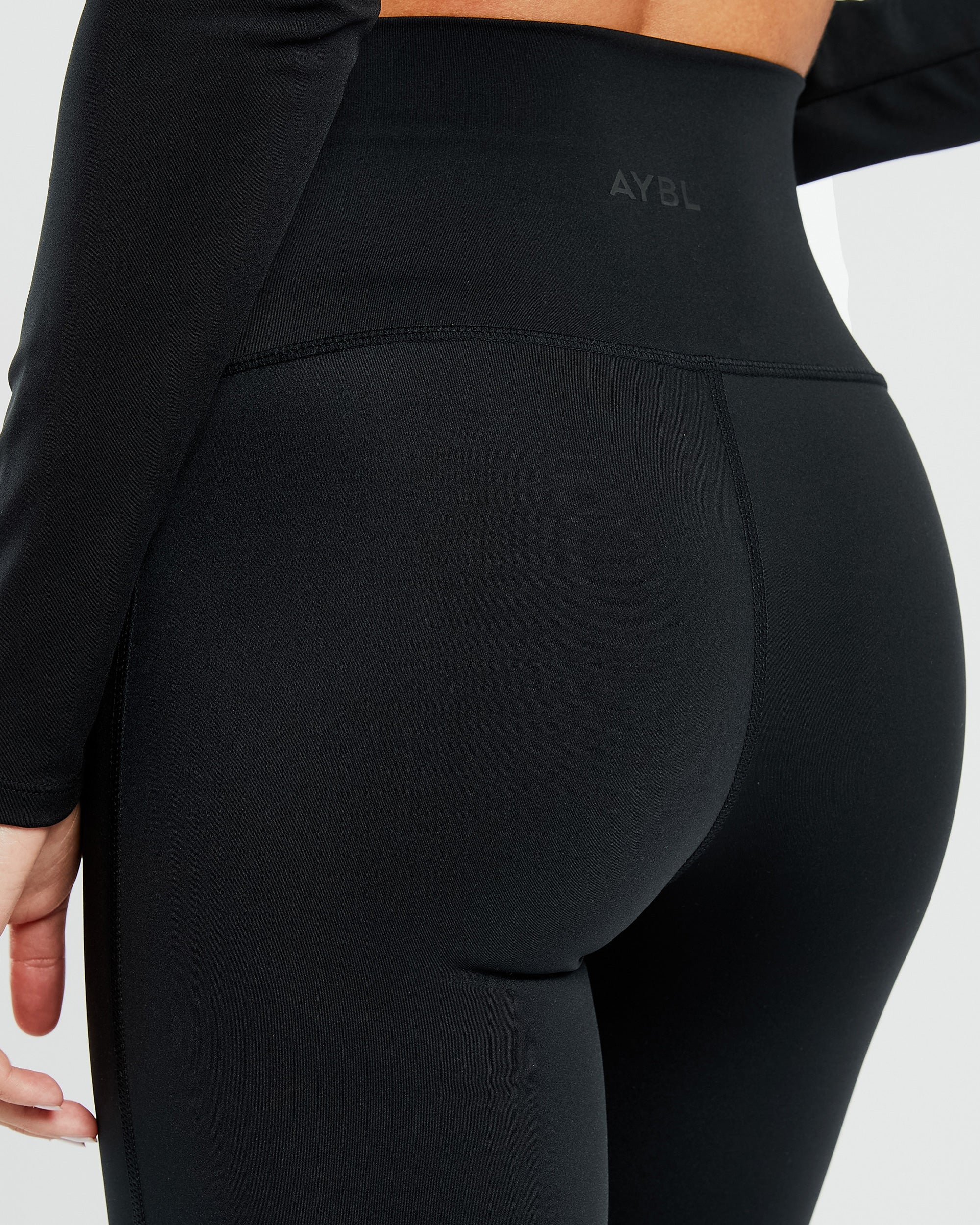 Sculpt Schlag-Leggings – Schwarz