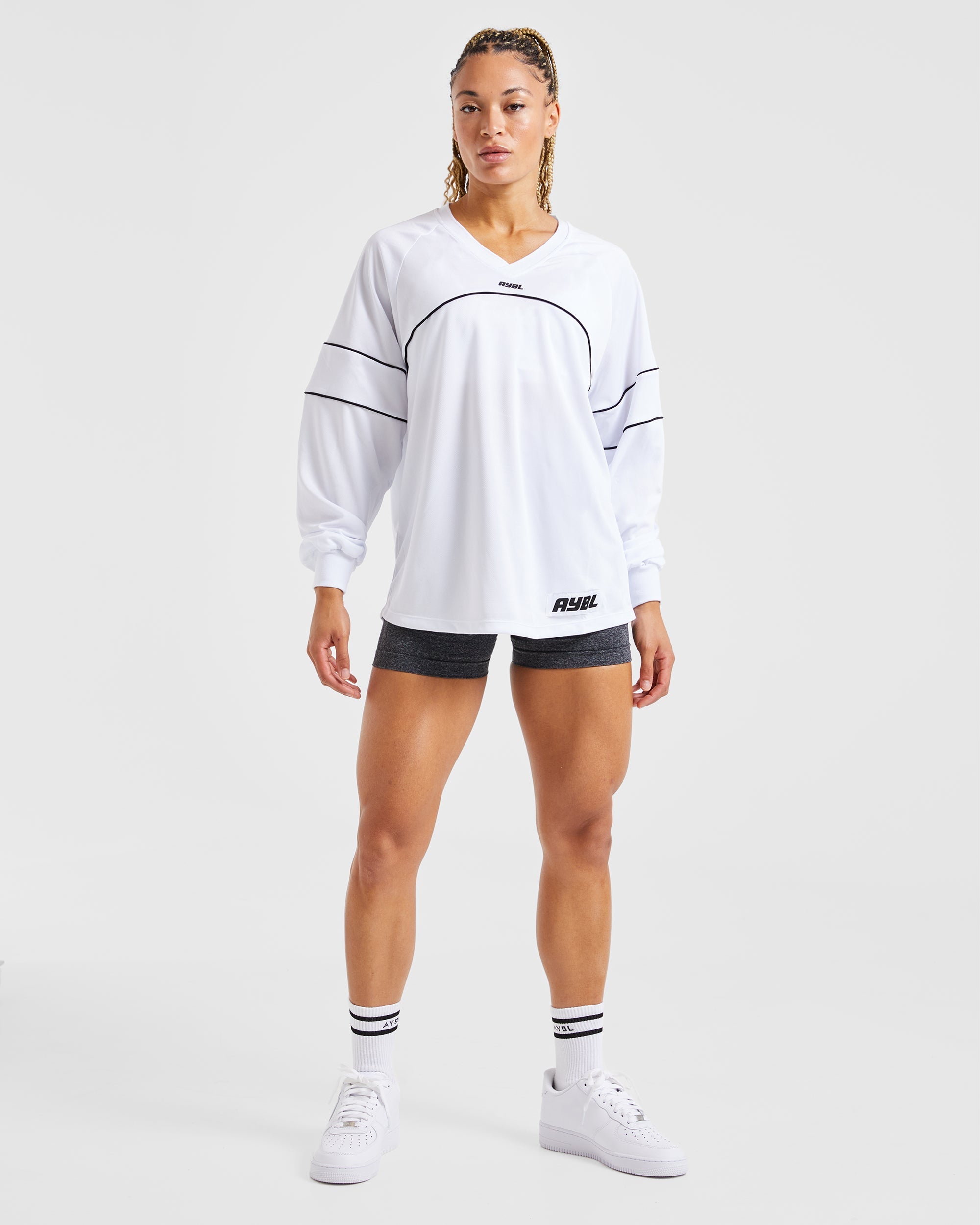 Justine Long Sleeve Jersey - White