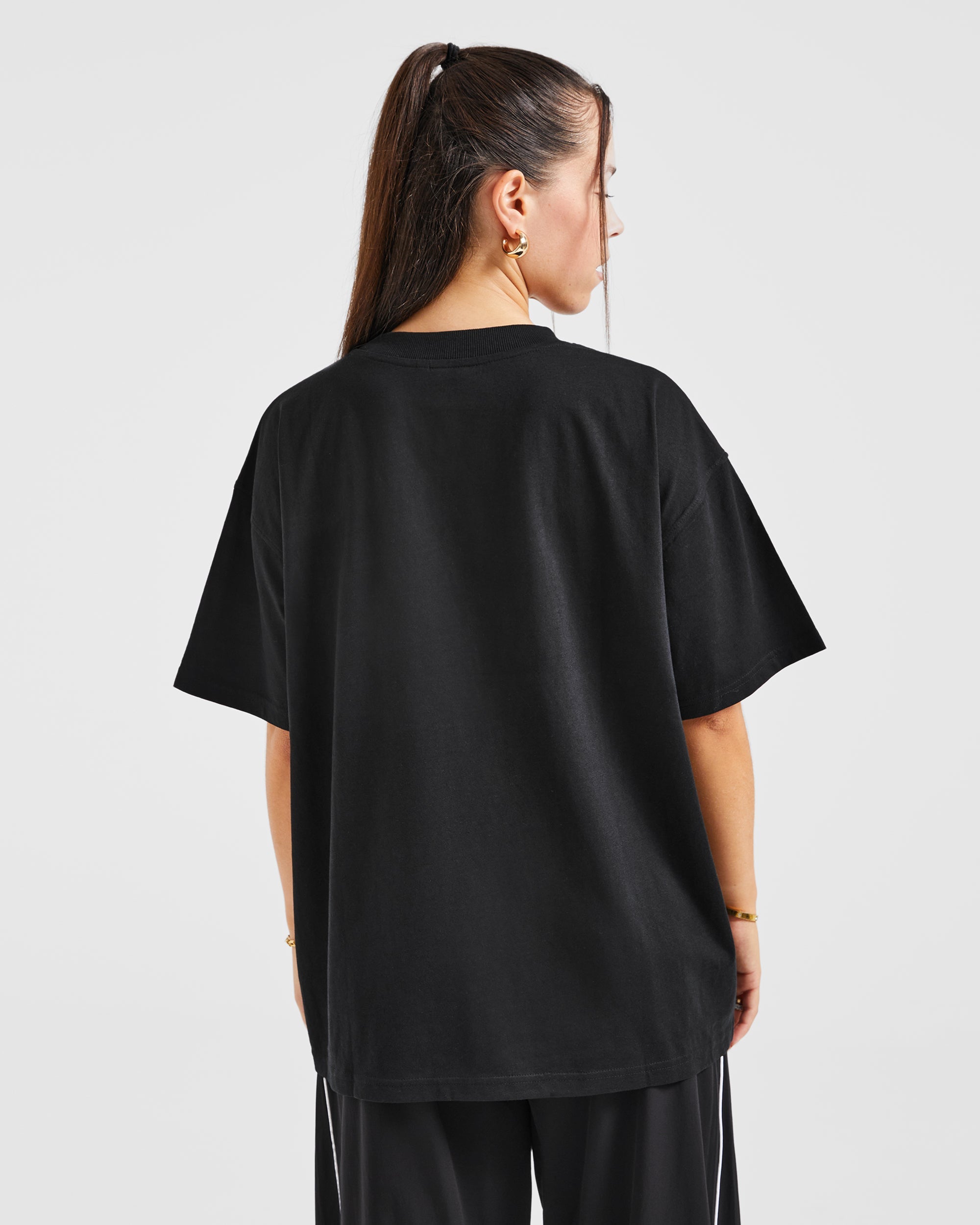 Justine Oversized T Shirt - Black