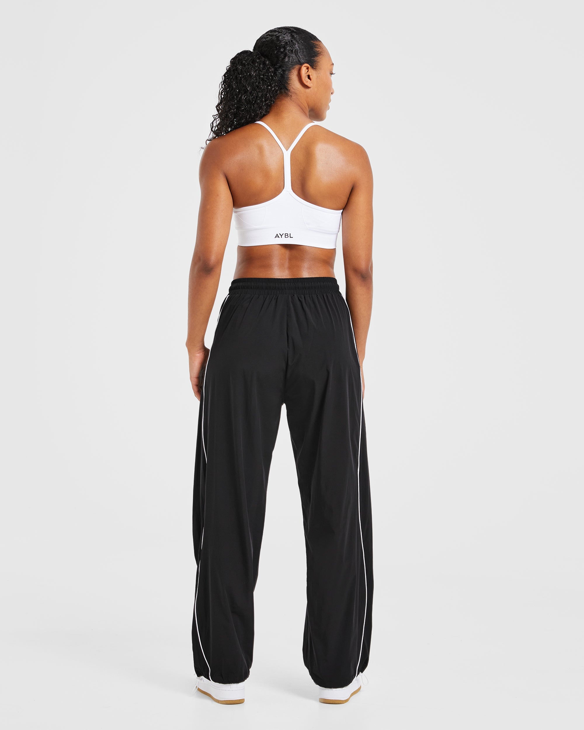 Justine Oversized Track Joggers - Black