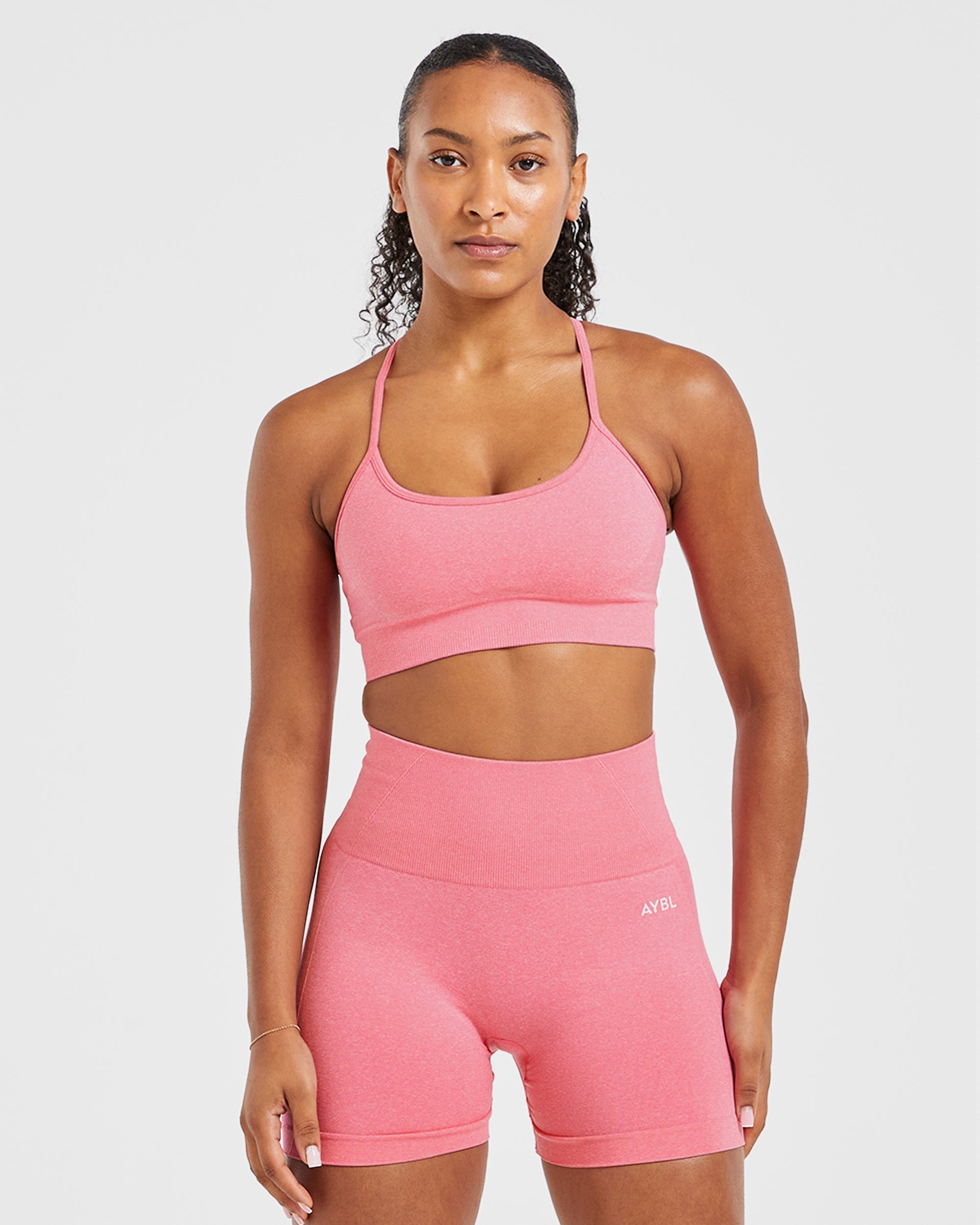 Soutien-gorge de sport sans couture Empower - Rose chiné