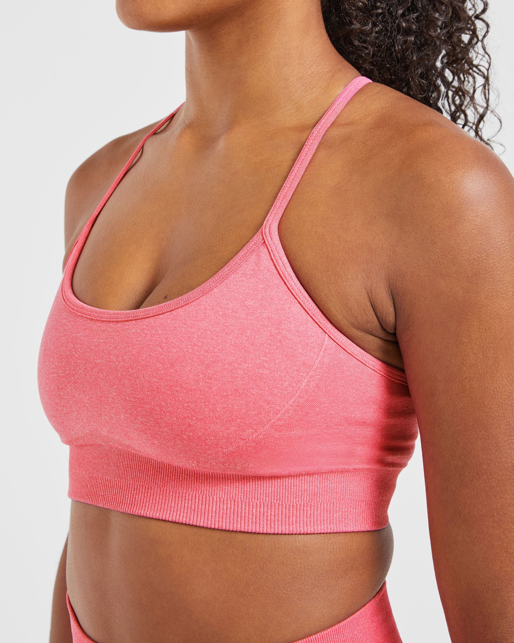 Soutien-gorge de sport sans couture Empower - Rose chiné