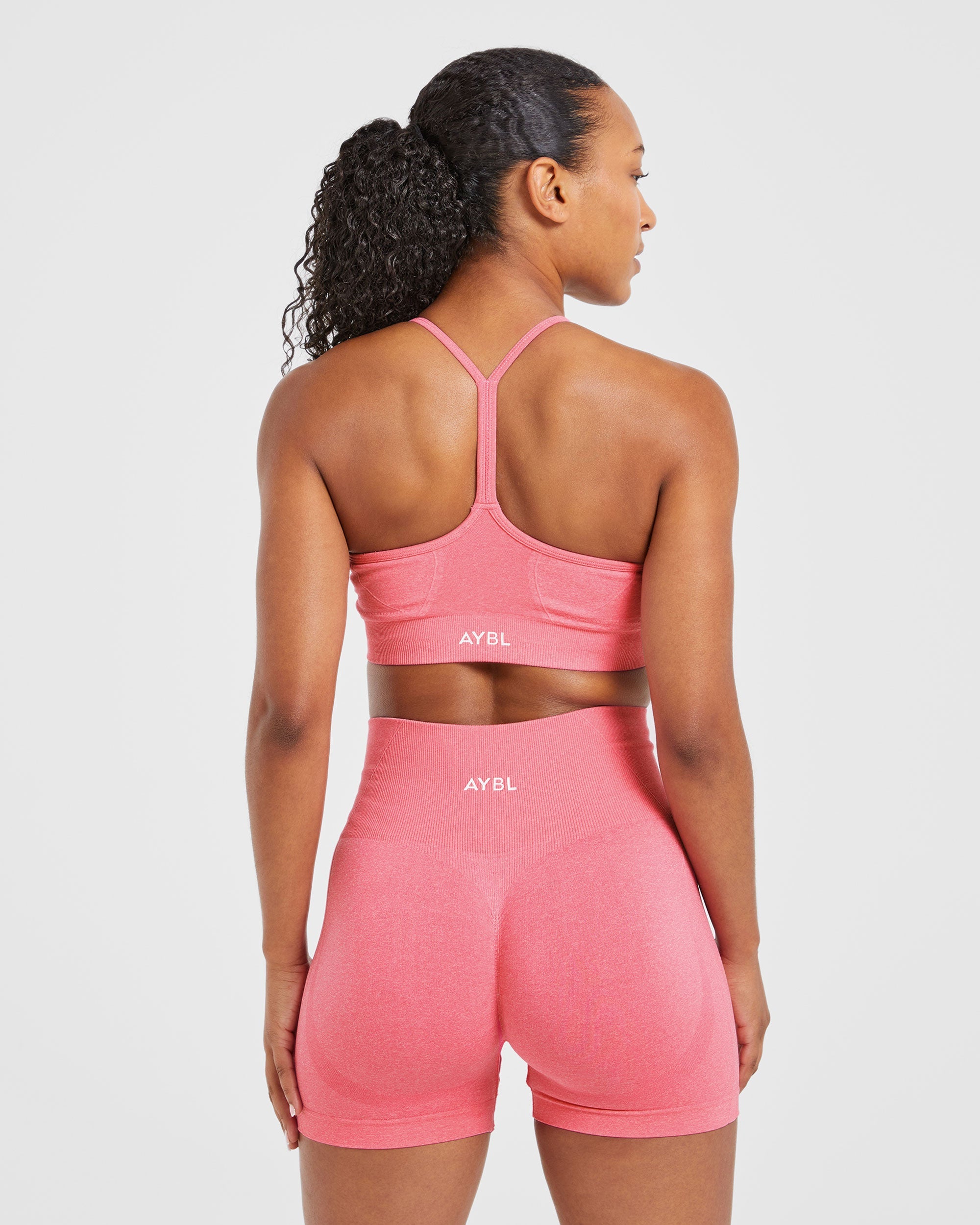 Soutien-gorge de sport sans couture Empower - Rose chiné