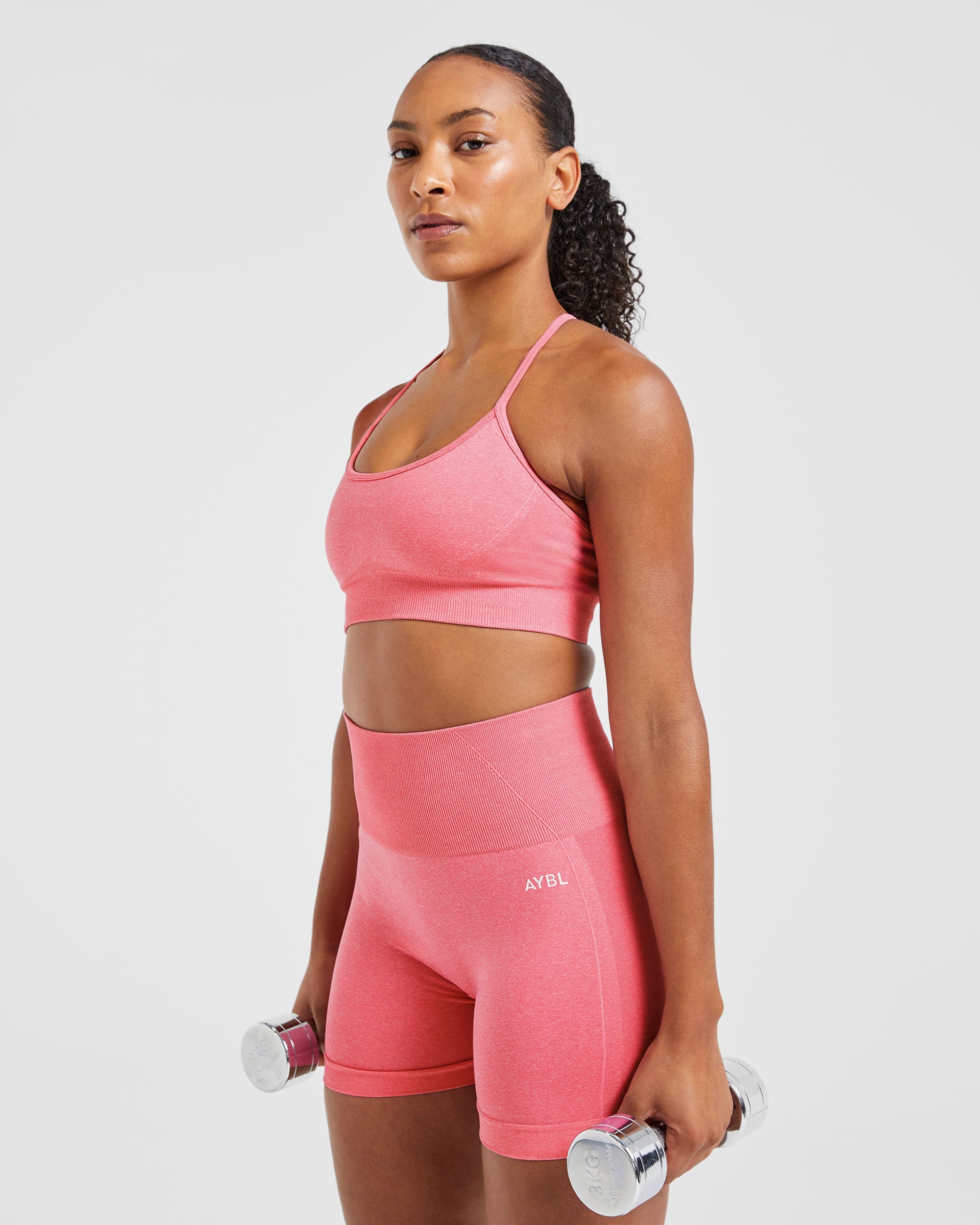 Empower Nahtloser Sport-BH – Pink Marl