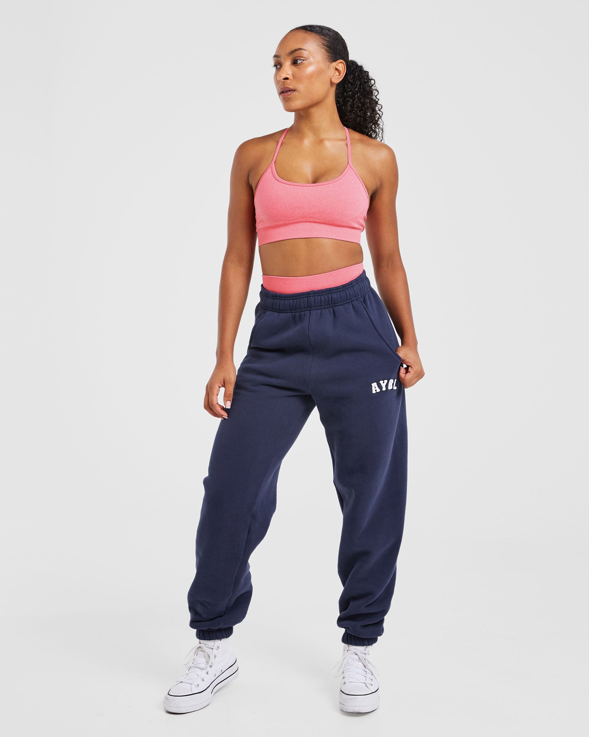 Soutien-gorge de sport sans couture Empower - Rose chiné