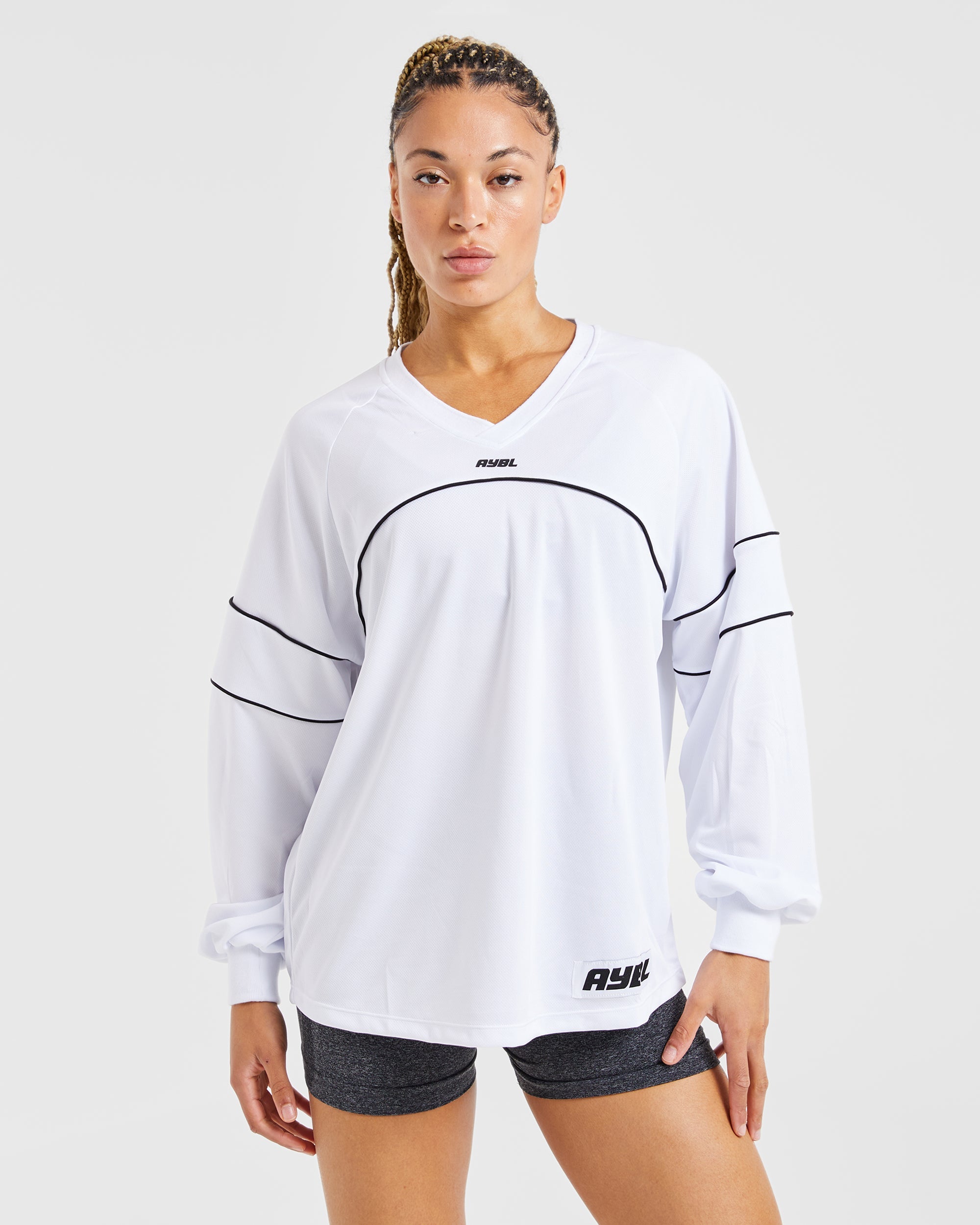 Justine Long Sleeve Jersey - White