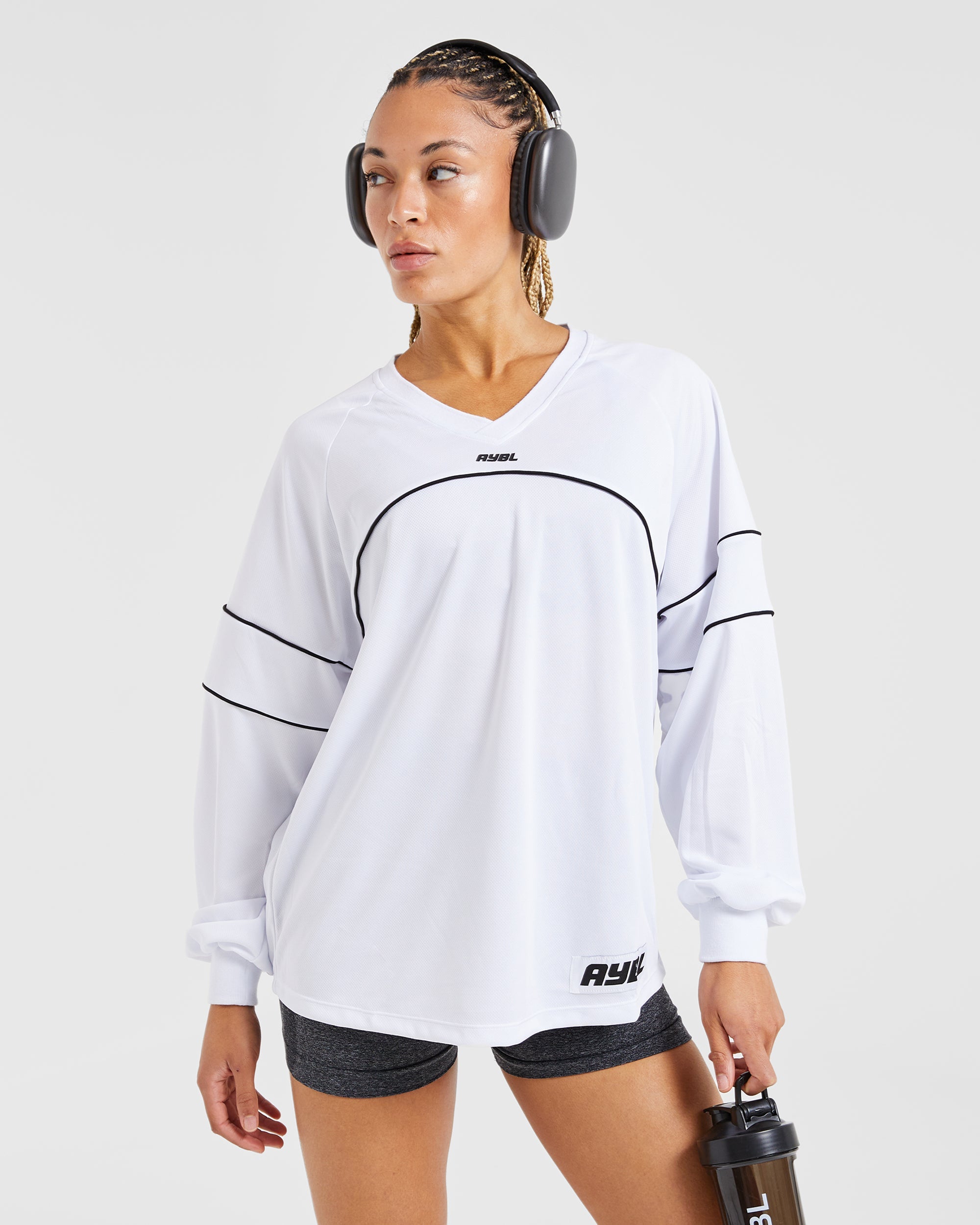 Justine Long Sleeve Jersey - White