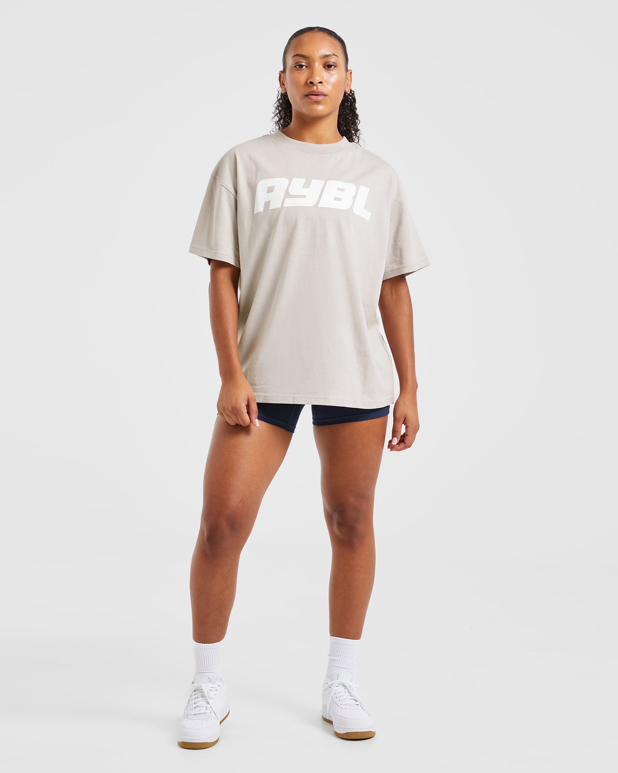 Justine Oversized T Shirt - Washed Taupe