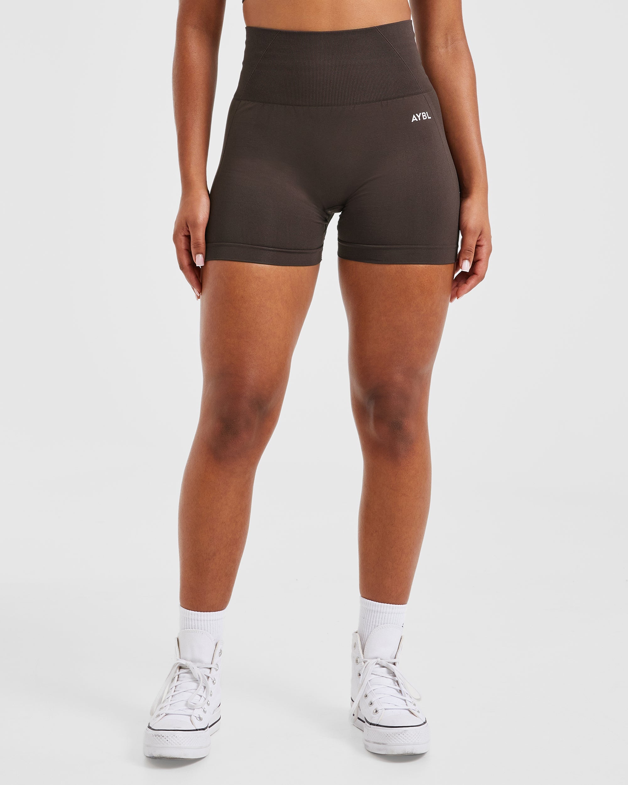 Empower Seamless Shorts - Cocoa Brown