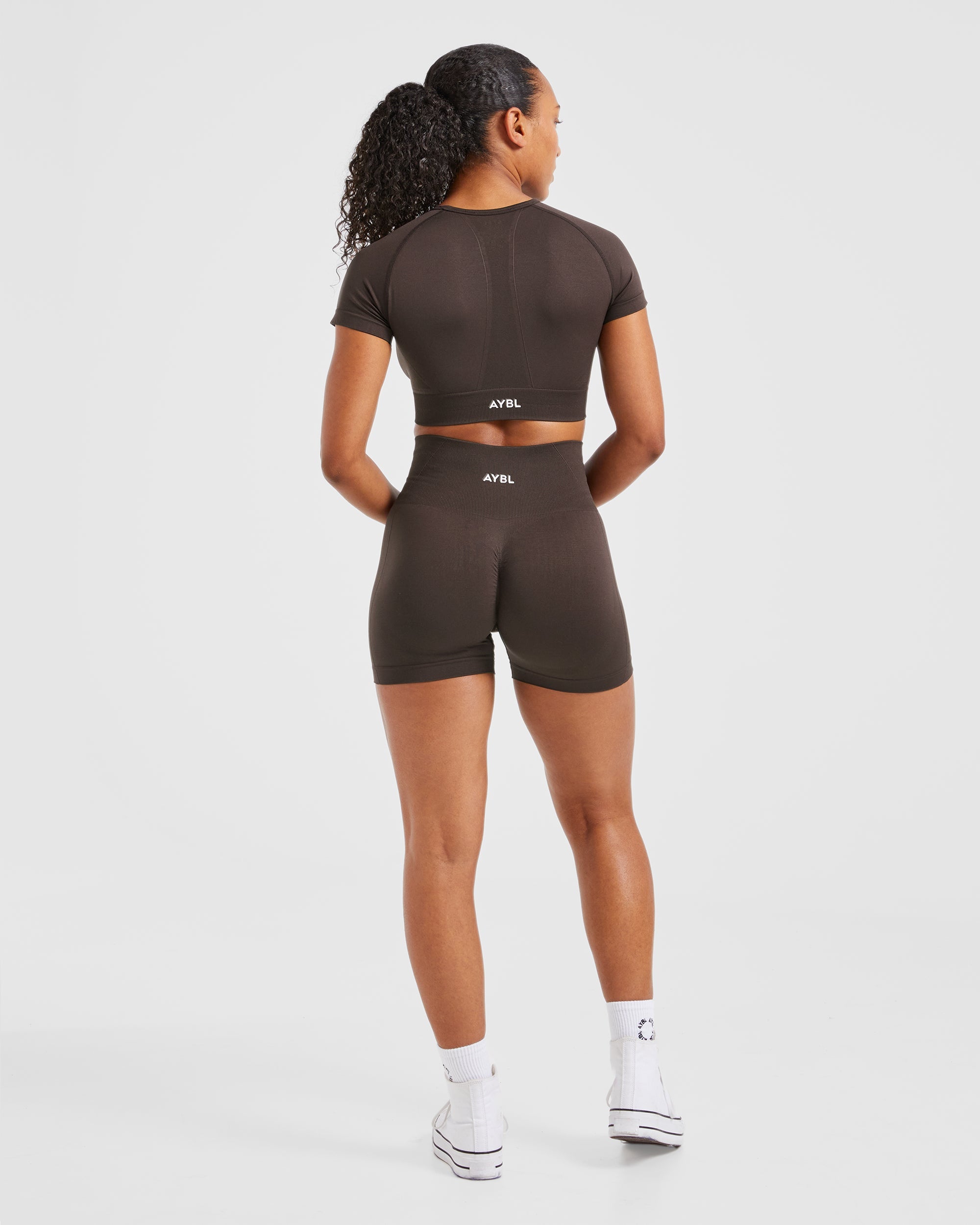 Empower Seamless Shorts - Cocoa Brown