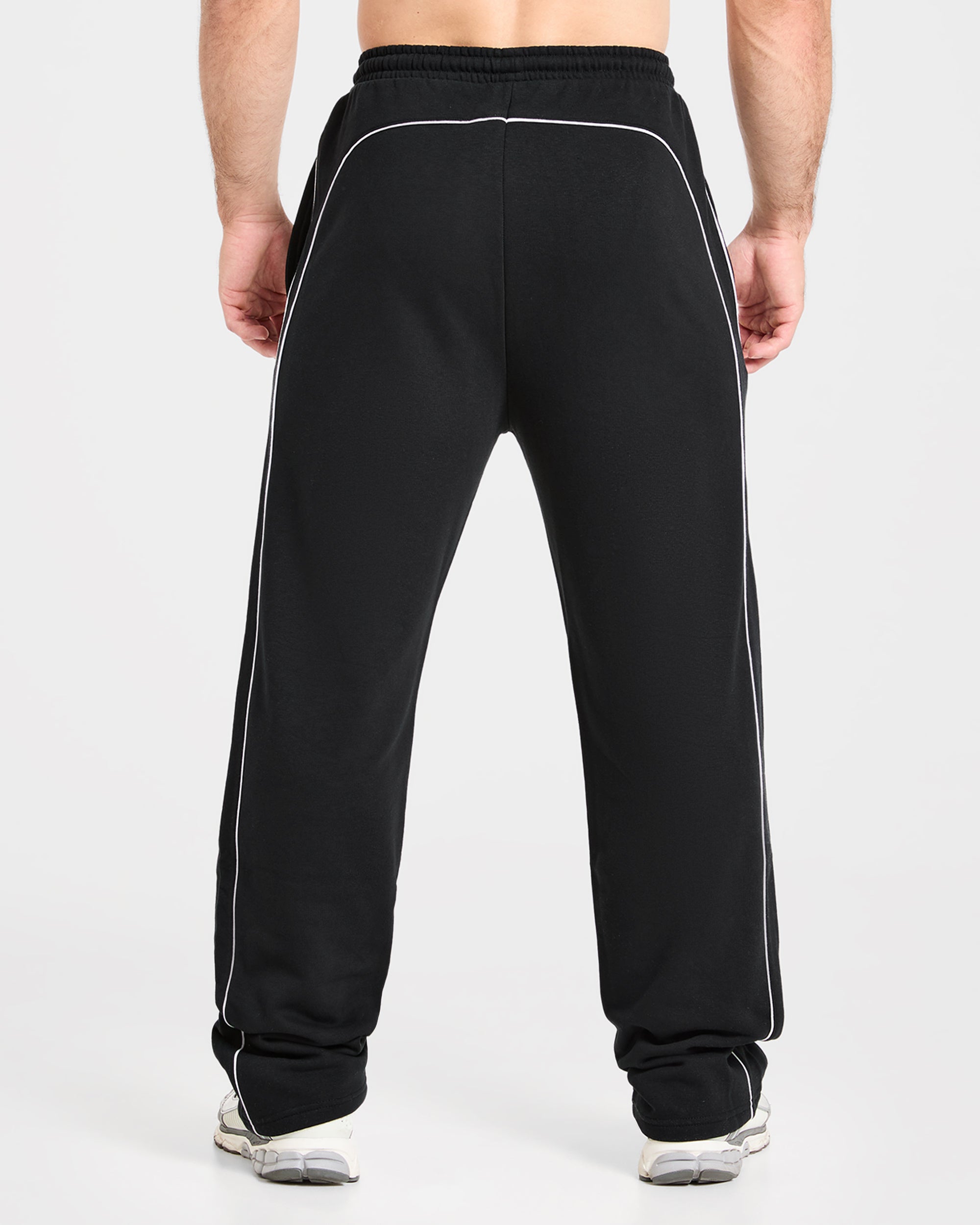 Cam Kissel x Oversized Straight Leg Joggers - Black