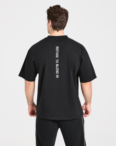 Cam Kissel x Graphic Oversized T Shirt - Black