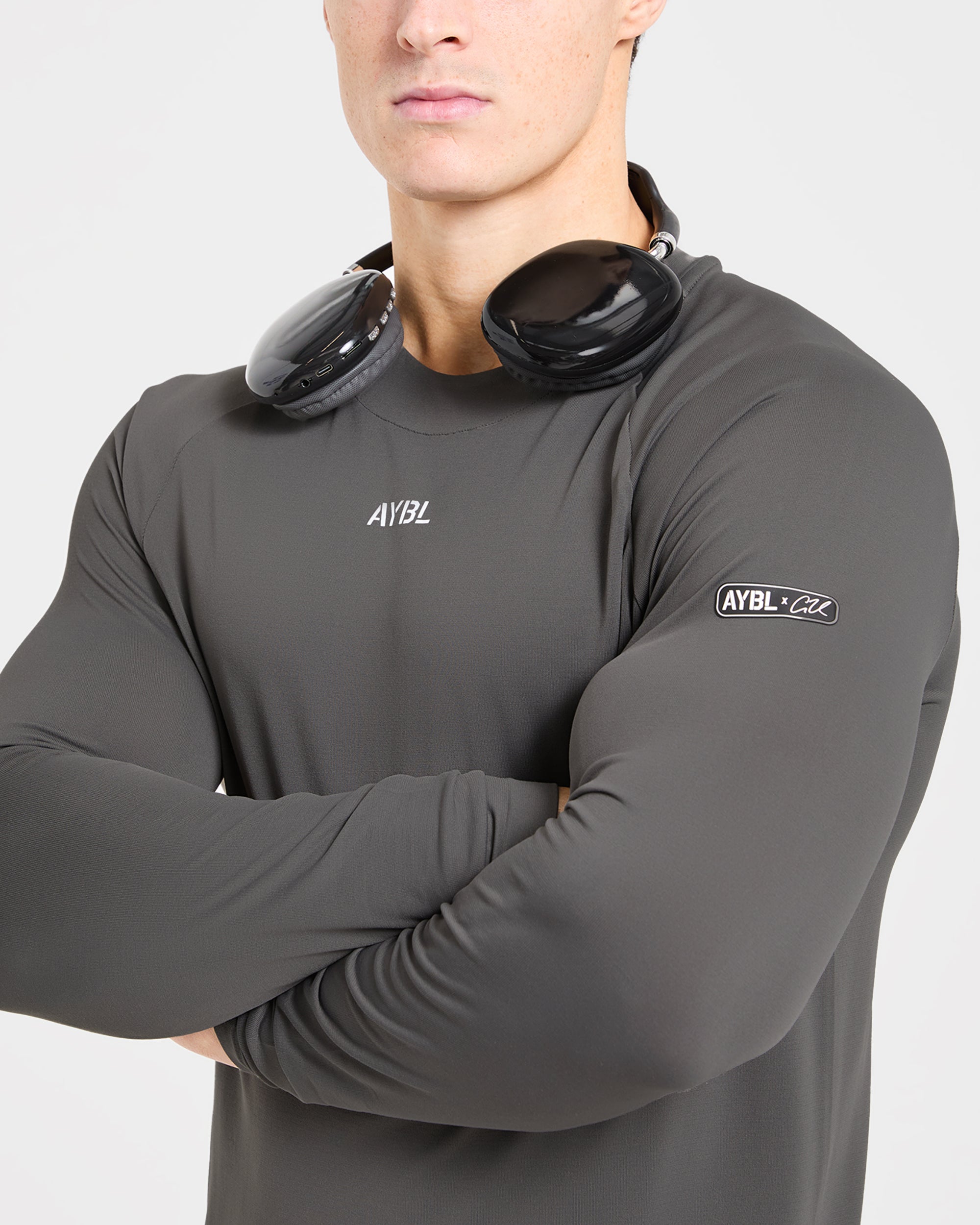 Cam Kissel x Seamless Long Sleeve - Charcoal