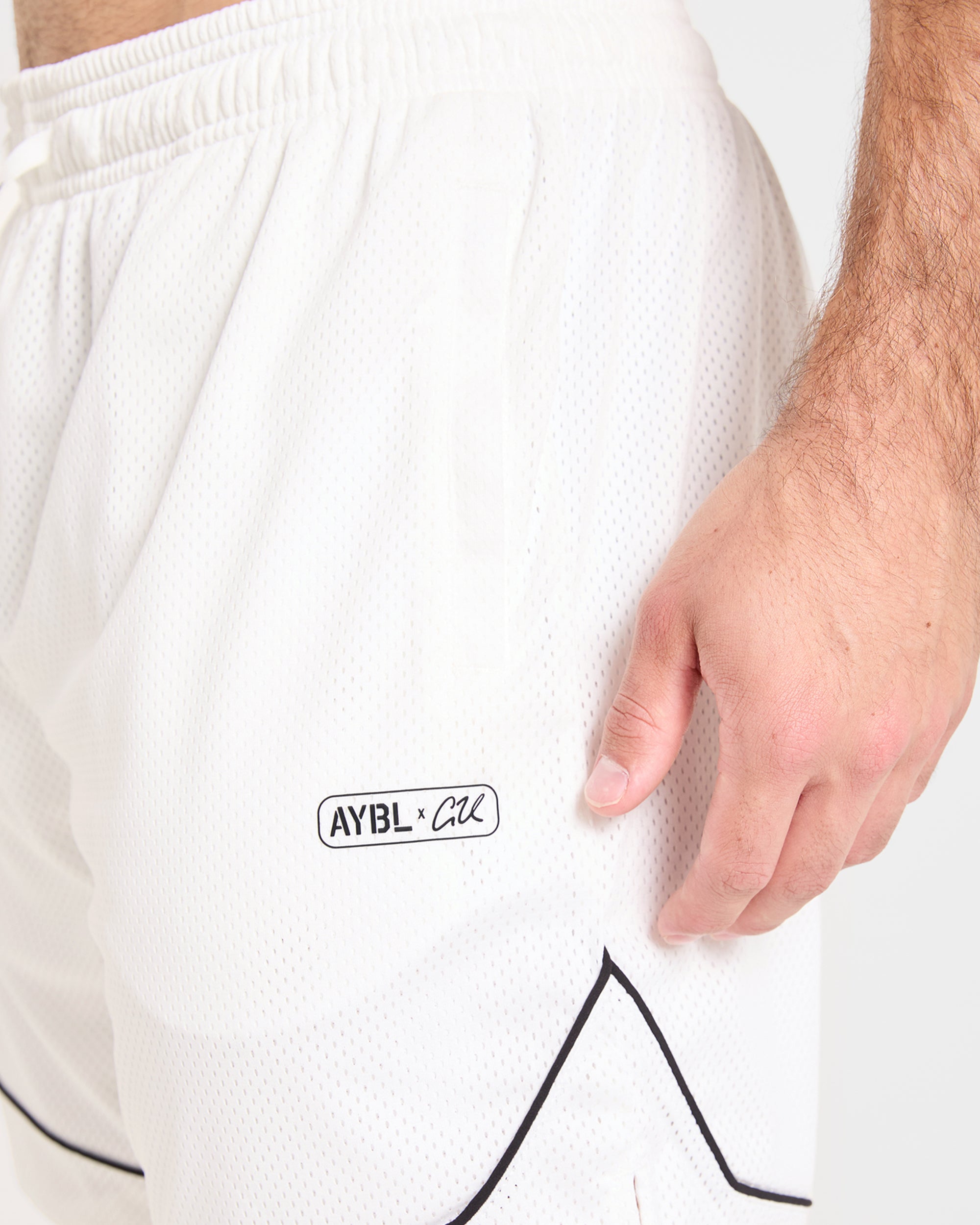 Cam Kissel x Mesh Shorts - Off White
