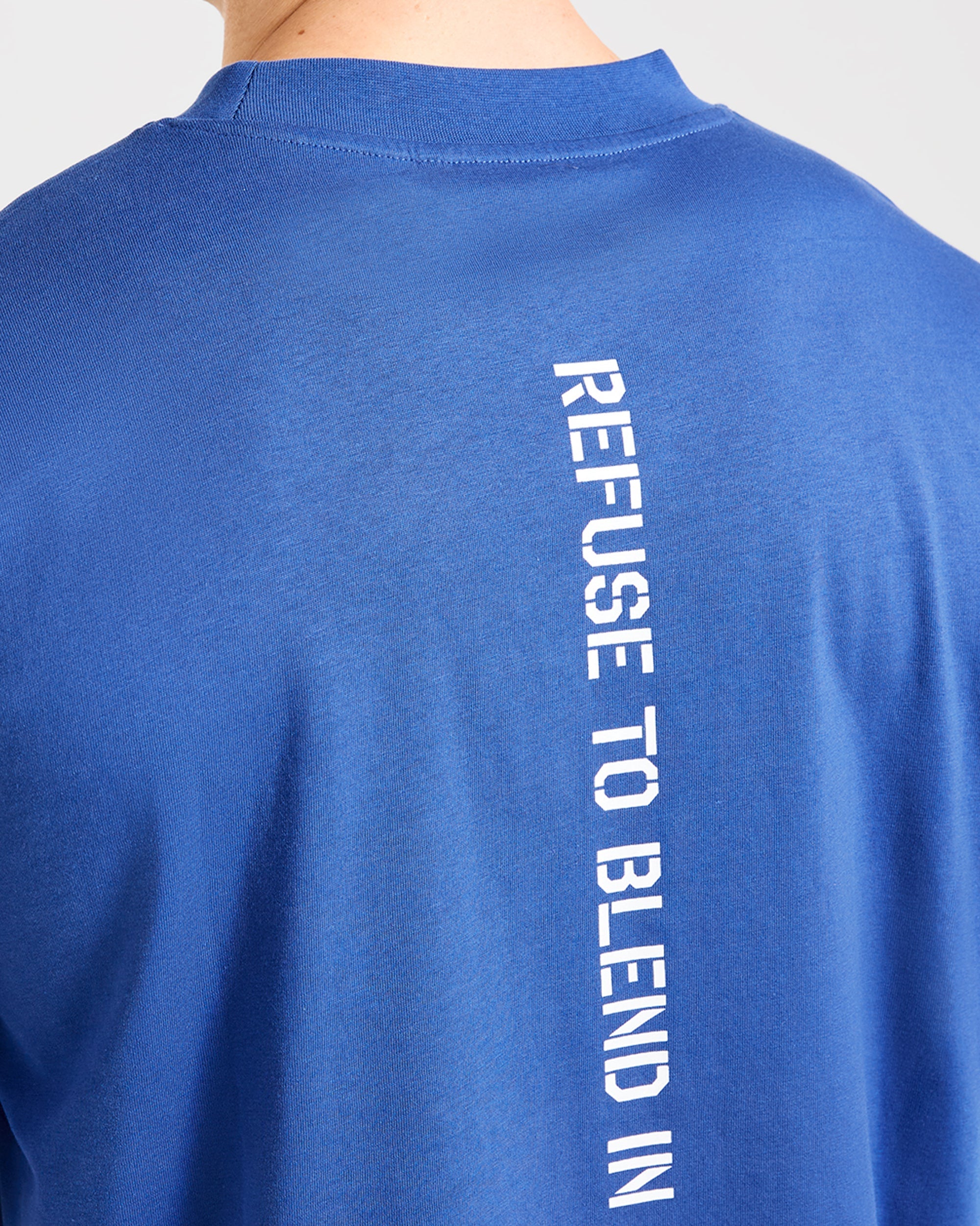 Cam Kissel x Graphic Oversized T Shirt - Cobalt Blue