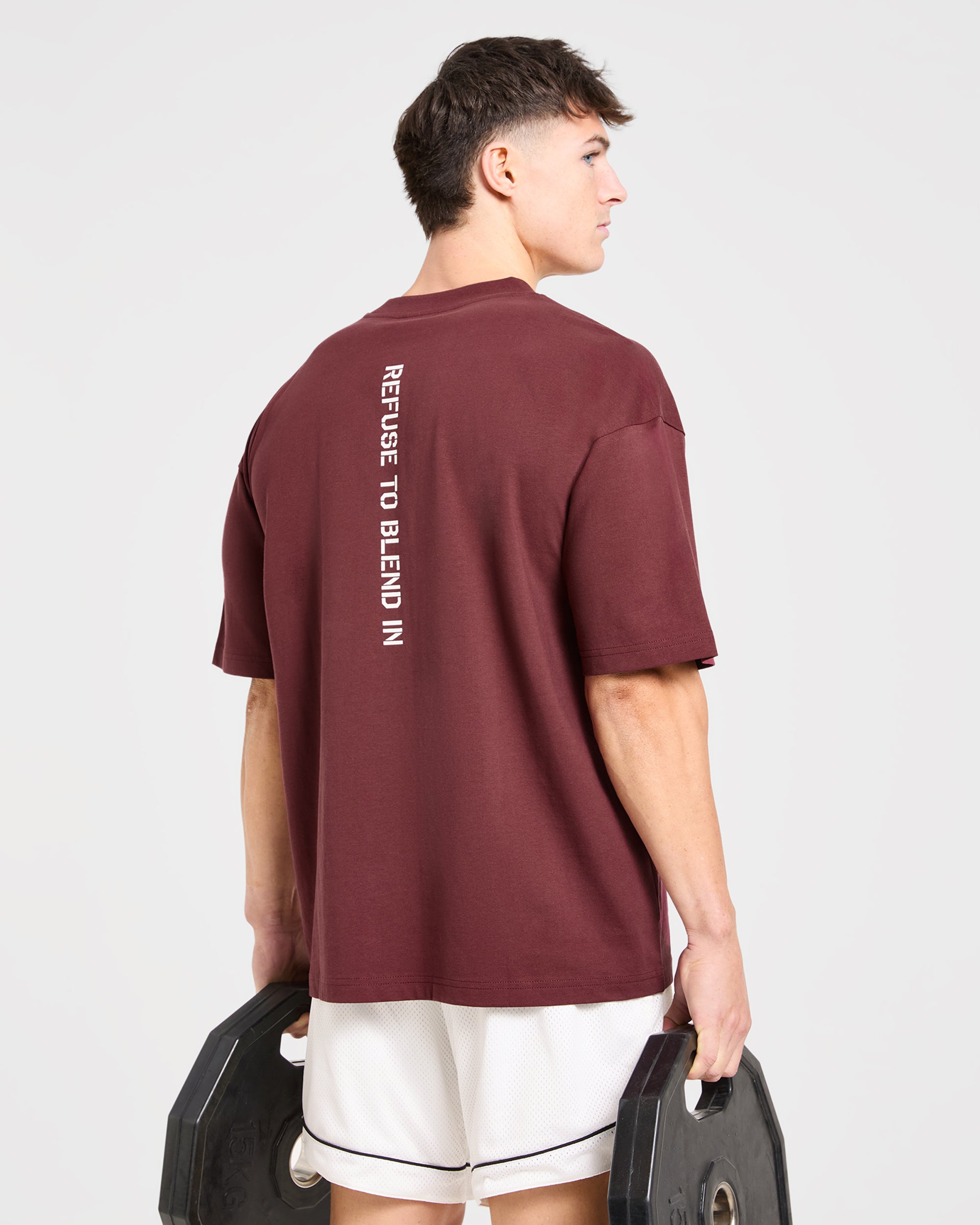 Cam Kissel x Graphic Oversized T Shirt - Burgundy