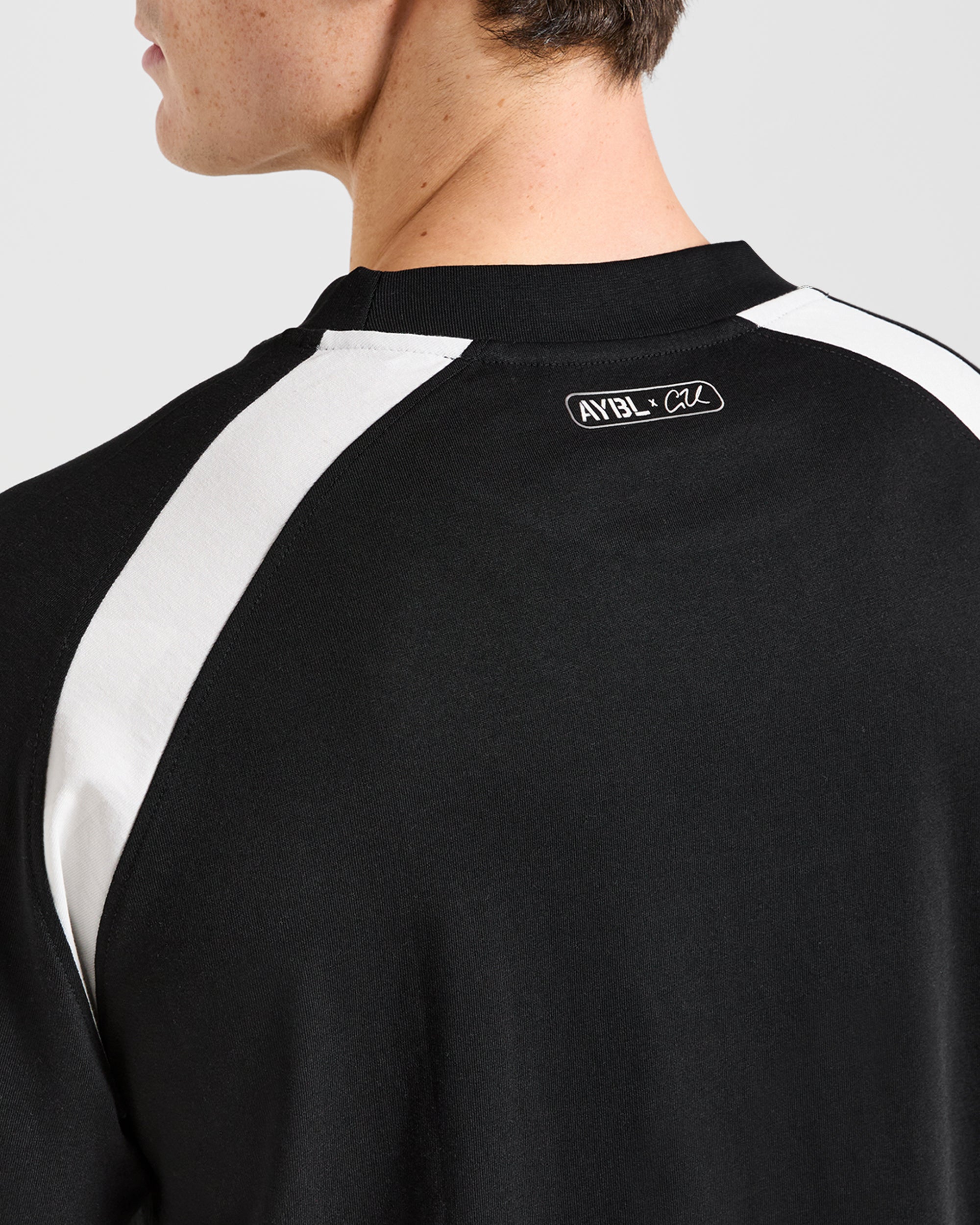 Cam Kissel x Contrast Oversized T Shirt - Black