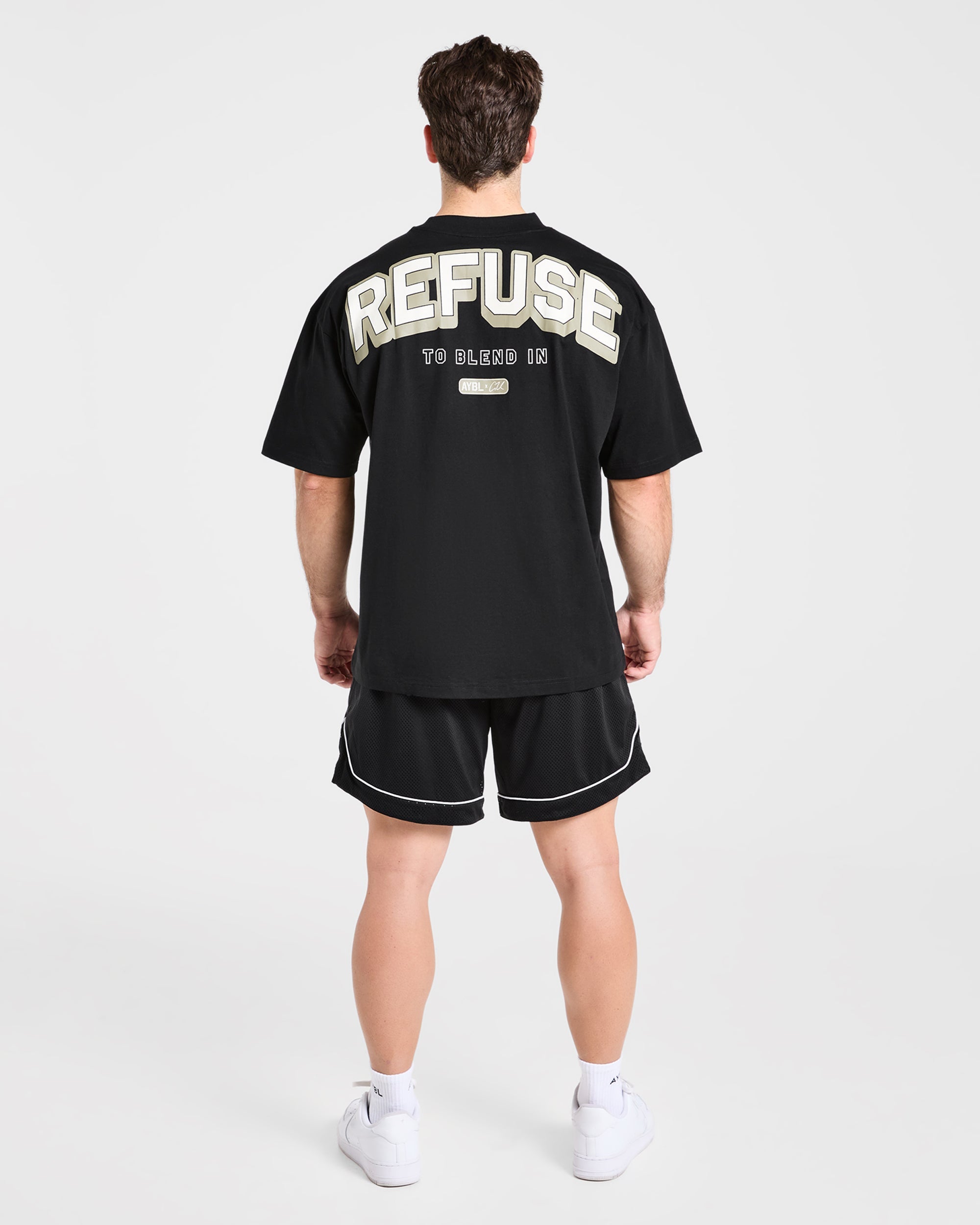 Cam Kissel x Refuse to Blend in Oversized T Shirt - Black