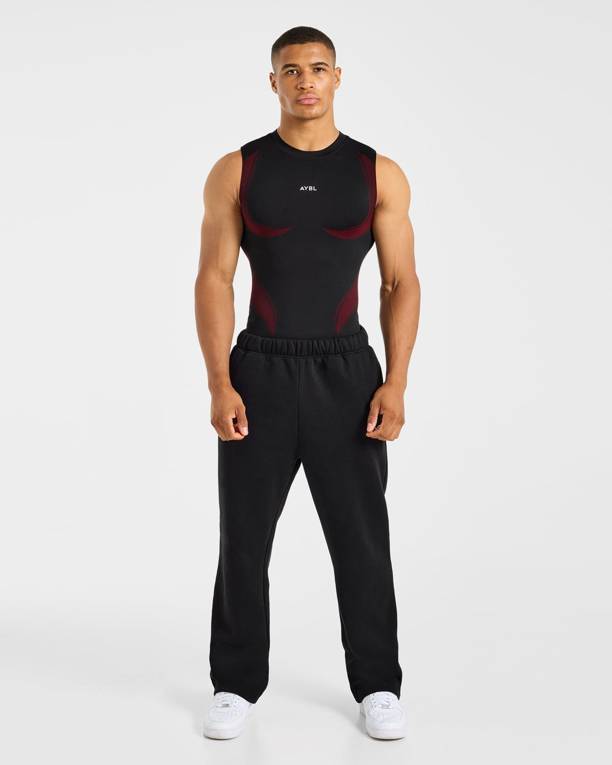 Charge Seamless Tank - Black/Red