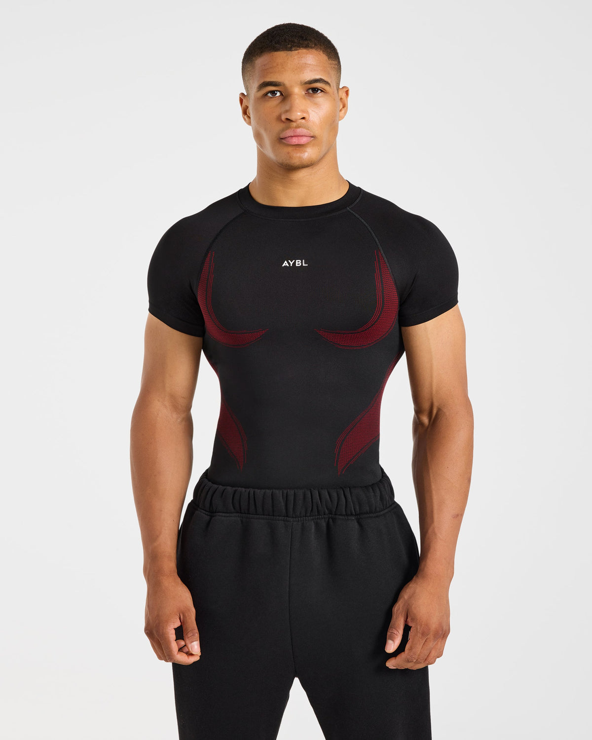 Charge Seamless T Shirt - Black/Red