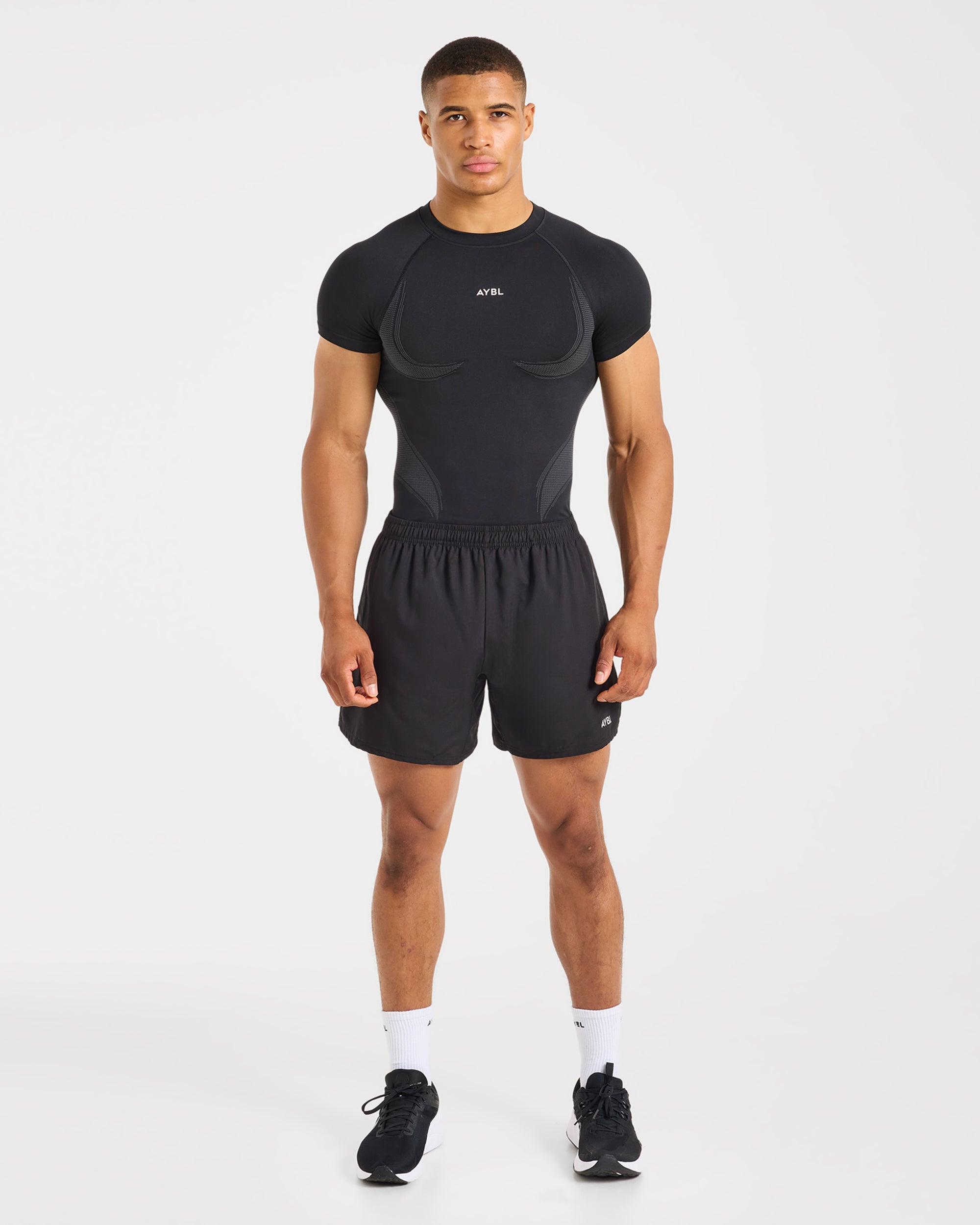 Charge Seamless T Shirt - Black/Charcoal