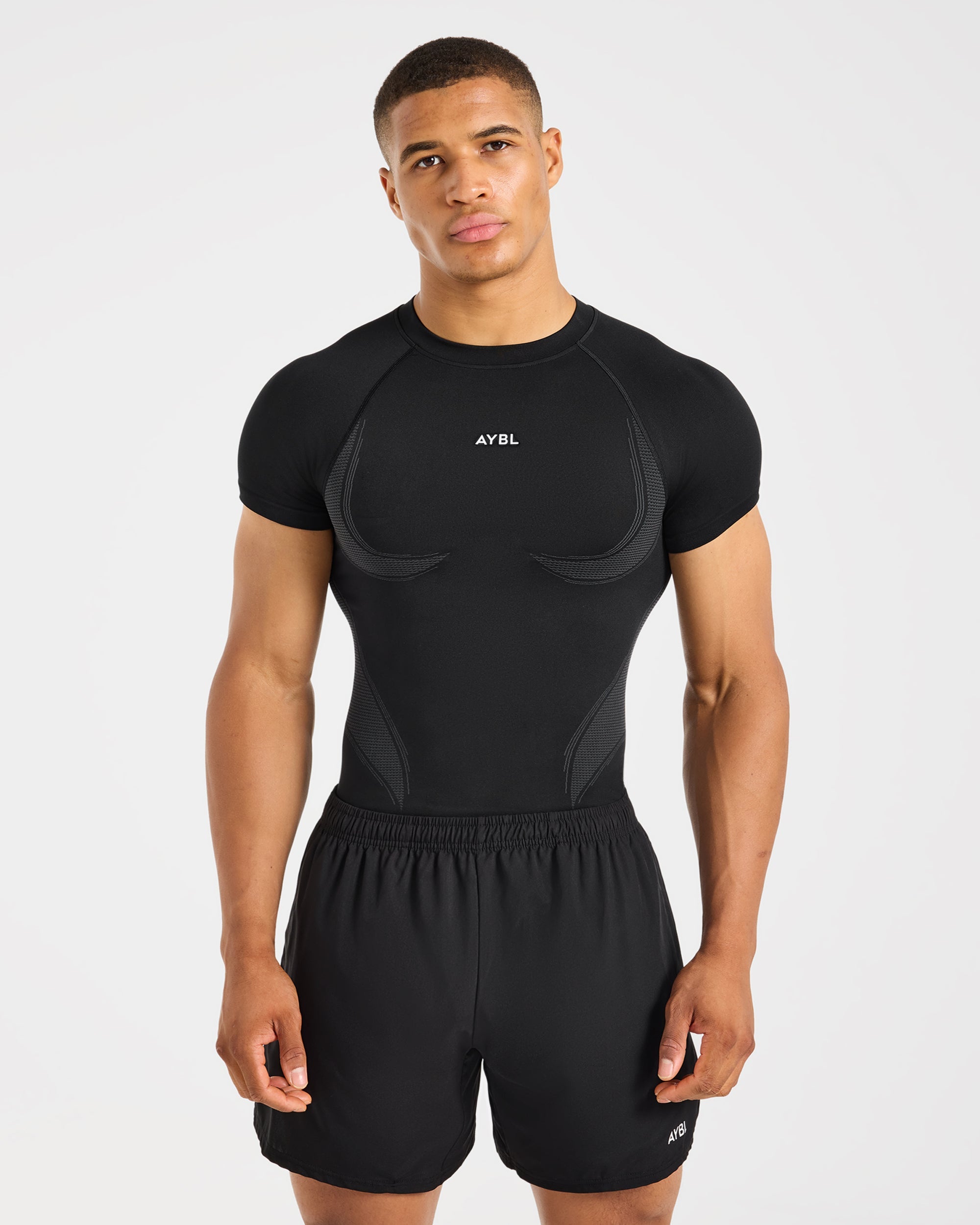 Charge Seamless T Shirt - Black/Charcoal