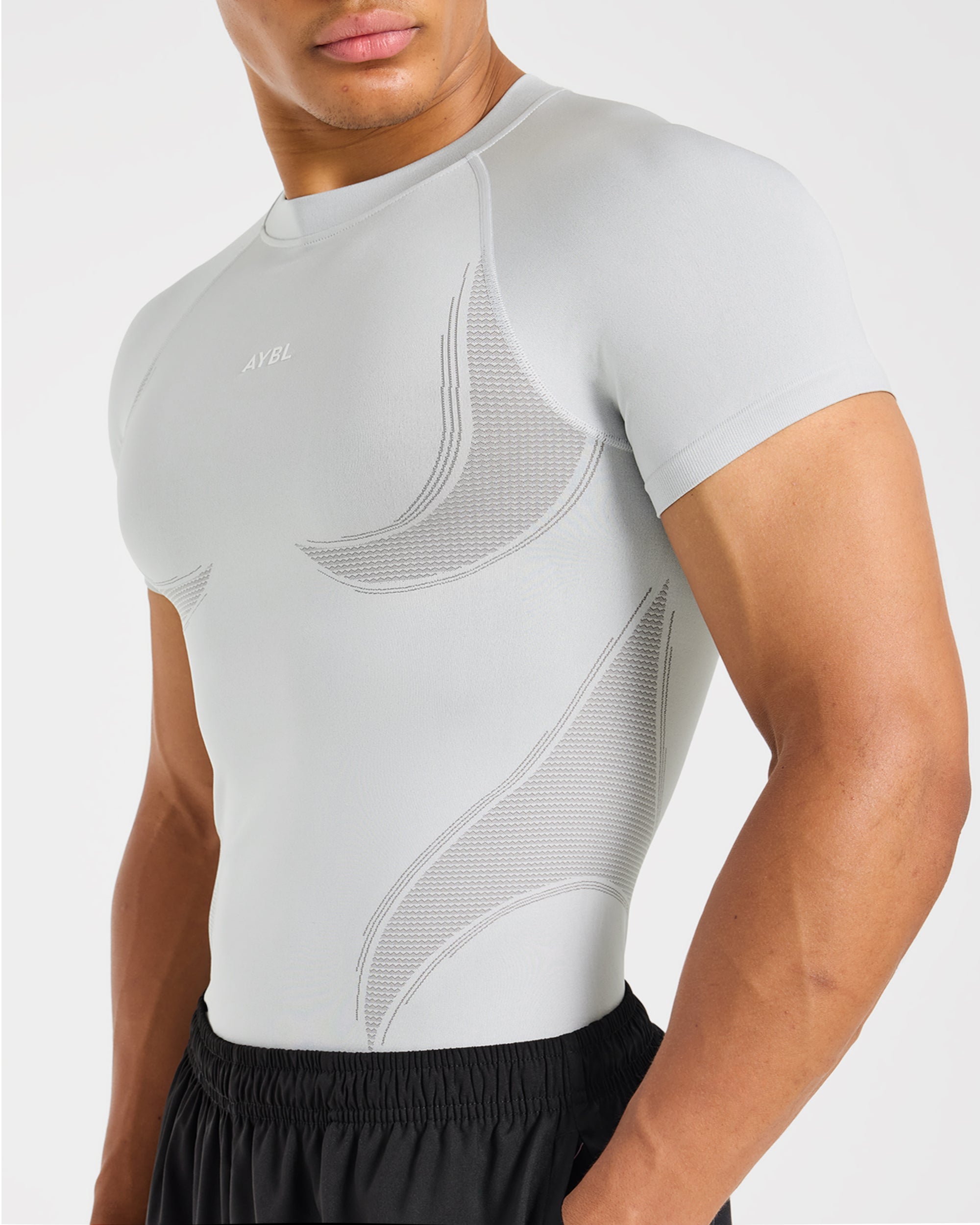Charge Seamless T Shirt - Light Grey