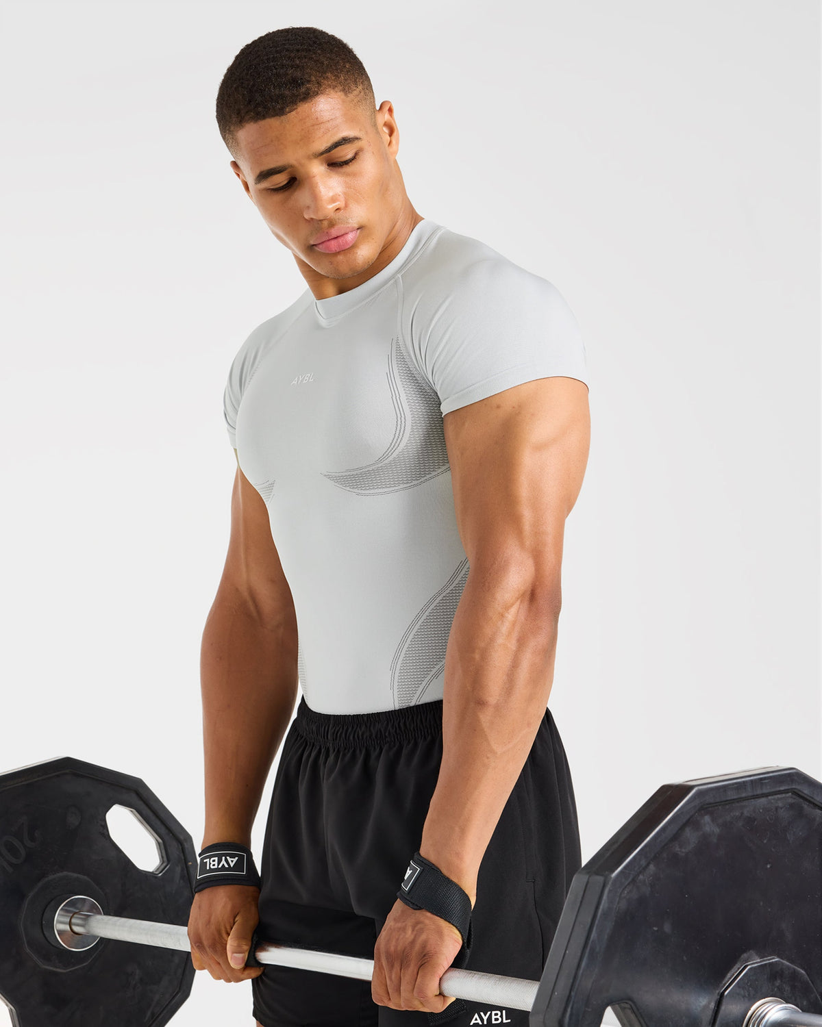 Charge Seamless T Shirt - Light Grey