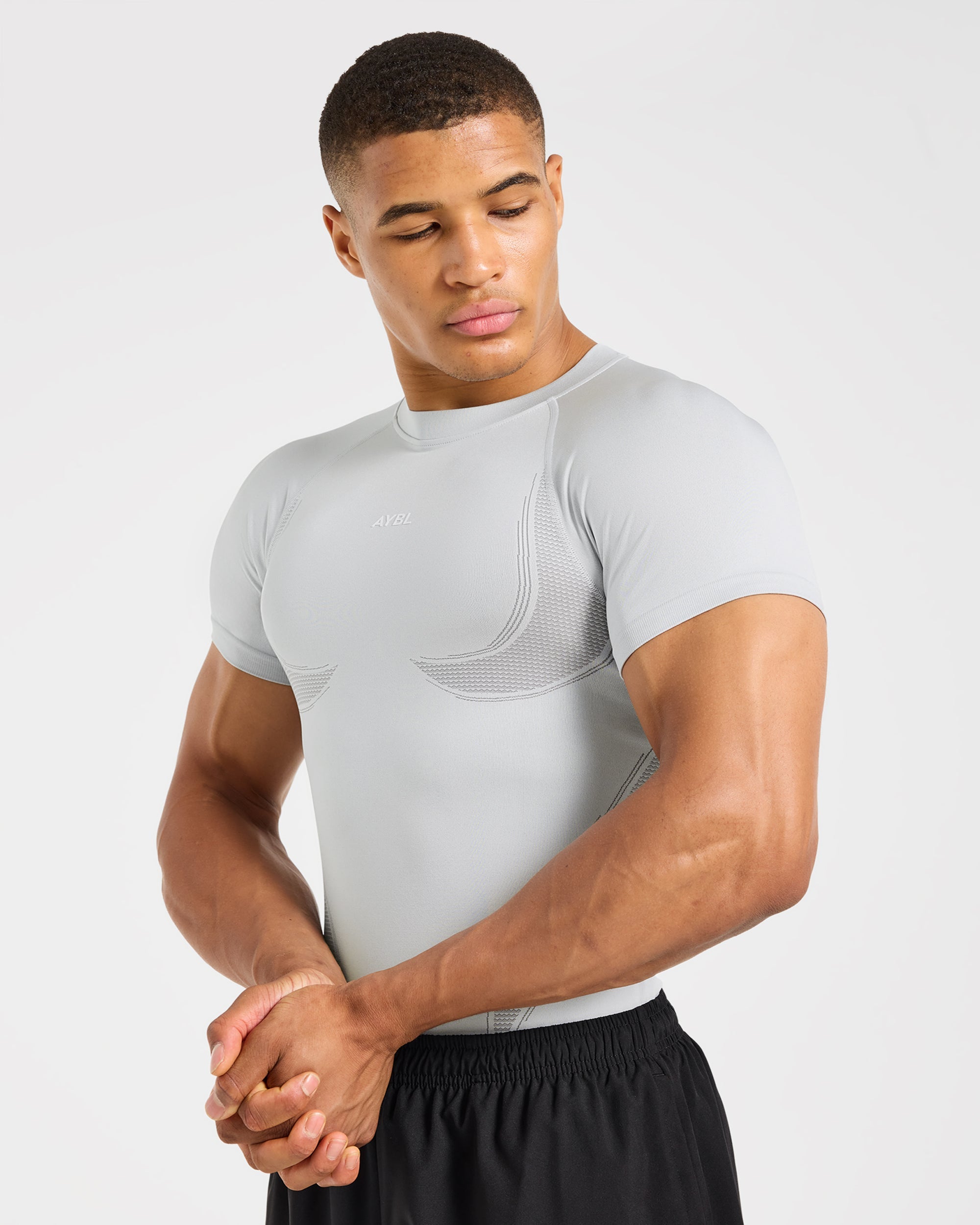 Charge Seamless T Shirt - Light Grey