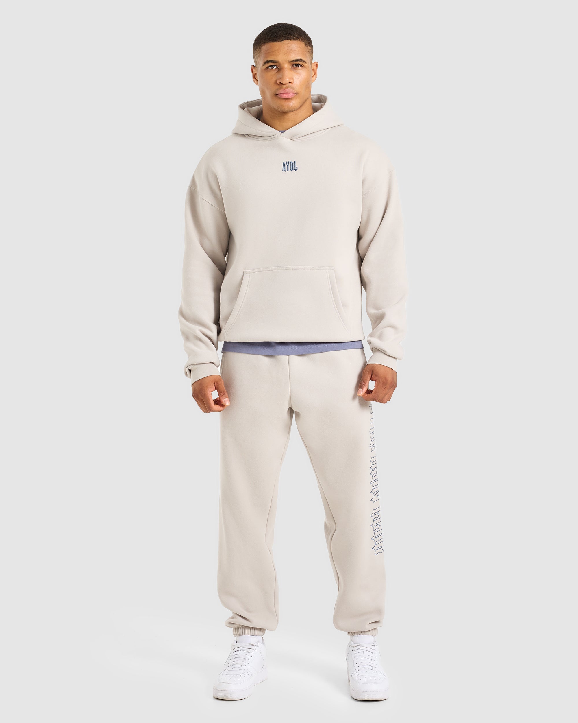 AYBL Iron Club Oversized Hoodie - Cloud Grey