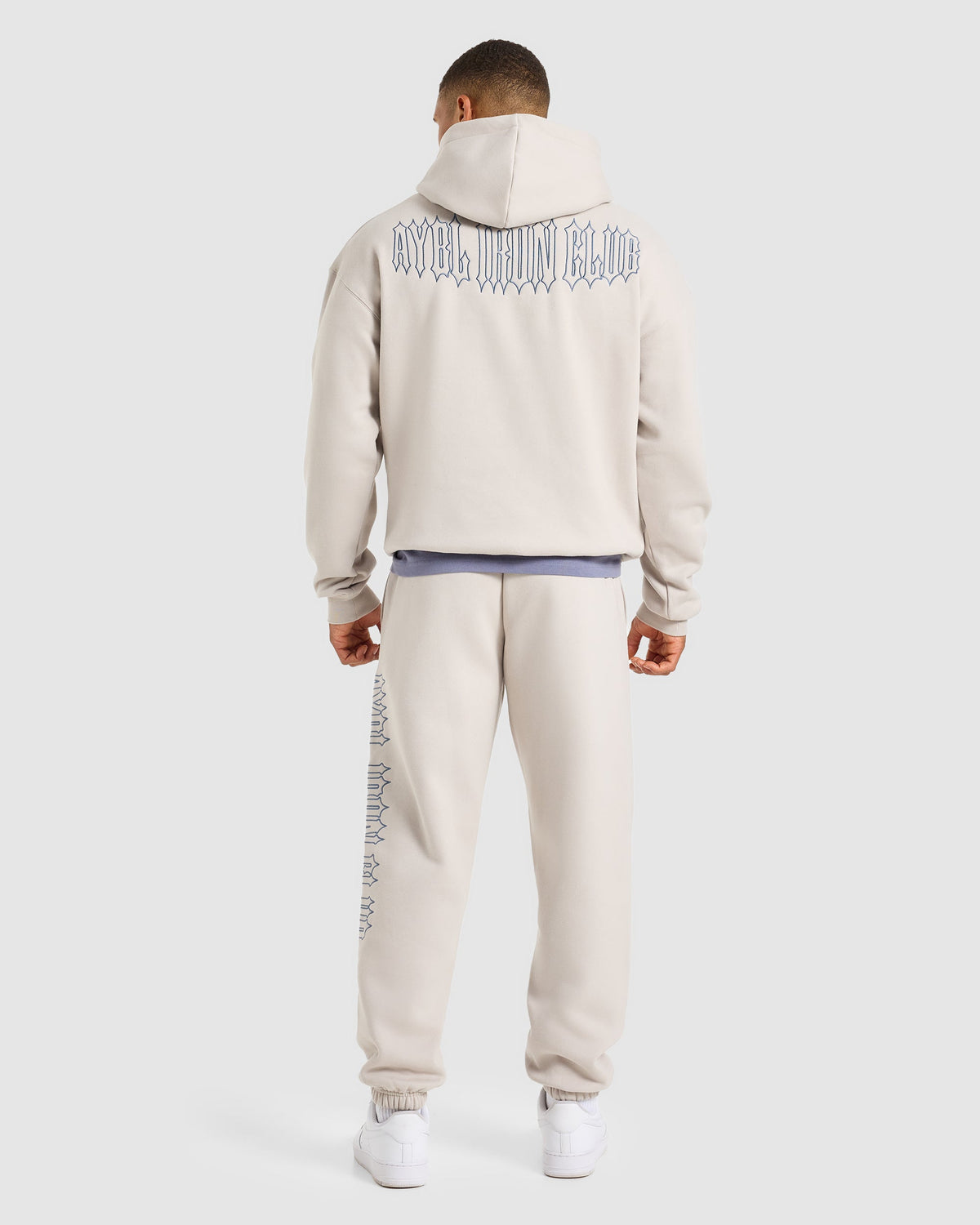 AYBL Iron Club Oversized Hoodie - Cloud Grey